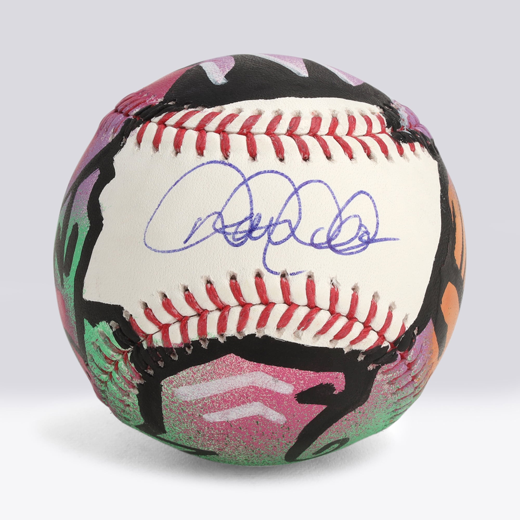 Balle de baseball autographiée par Derek Jeter (New York Yankees) - Illustration par JPO - Édition limitée n° 1/1 - NF70444595
