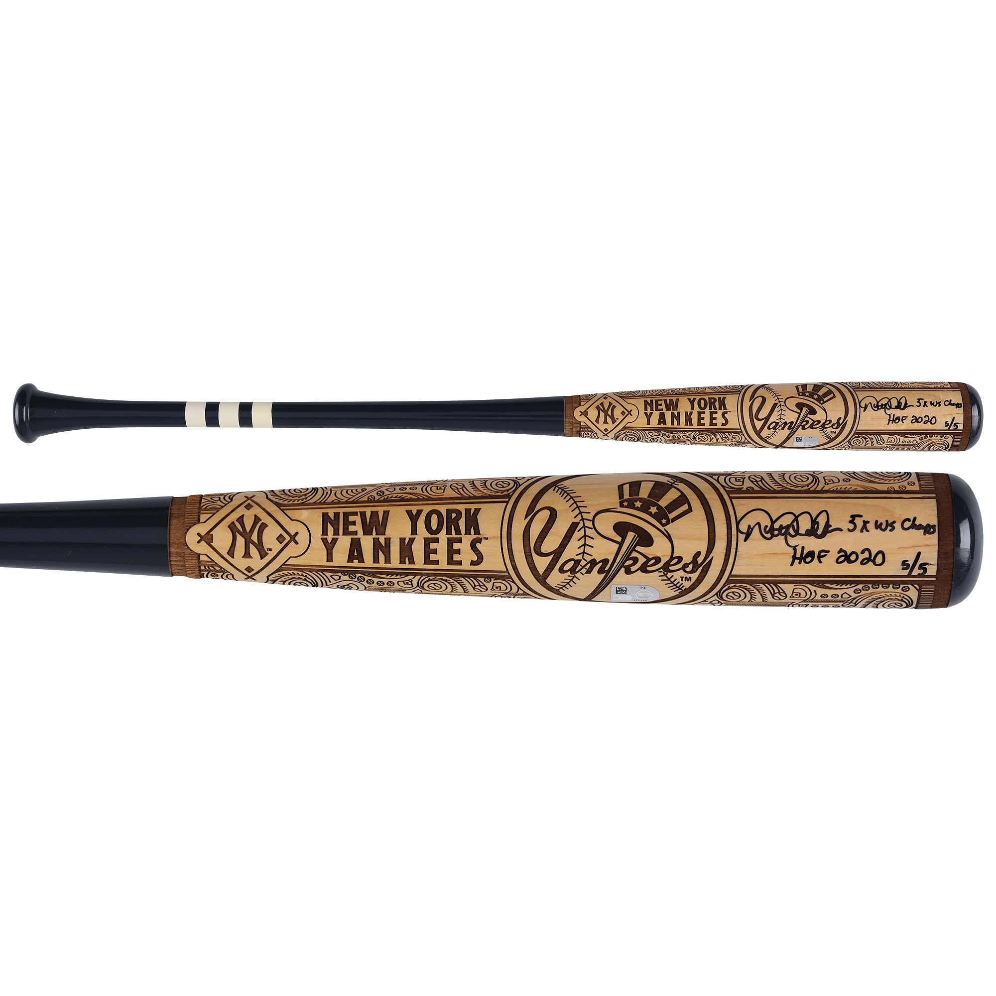 Derek Jeter New York Yankees Autographed Pillbox Bat Company Mural Series Bat with Multiple Inscriptions - Limited Edition #5/5