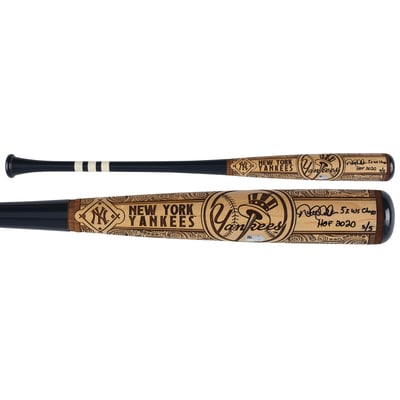 Derek Jeter New York Yankees Autographed Fanatics Authentic Pillbox Bat Company Mural Series Bat with Multiple Inscriptions - Limited Edition #5/5