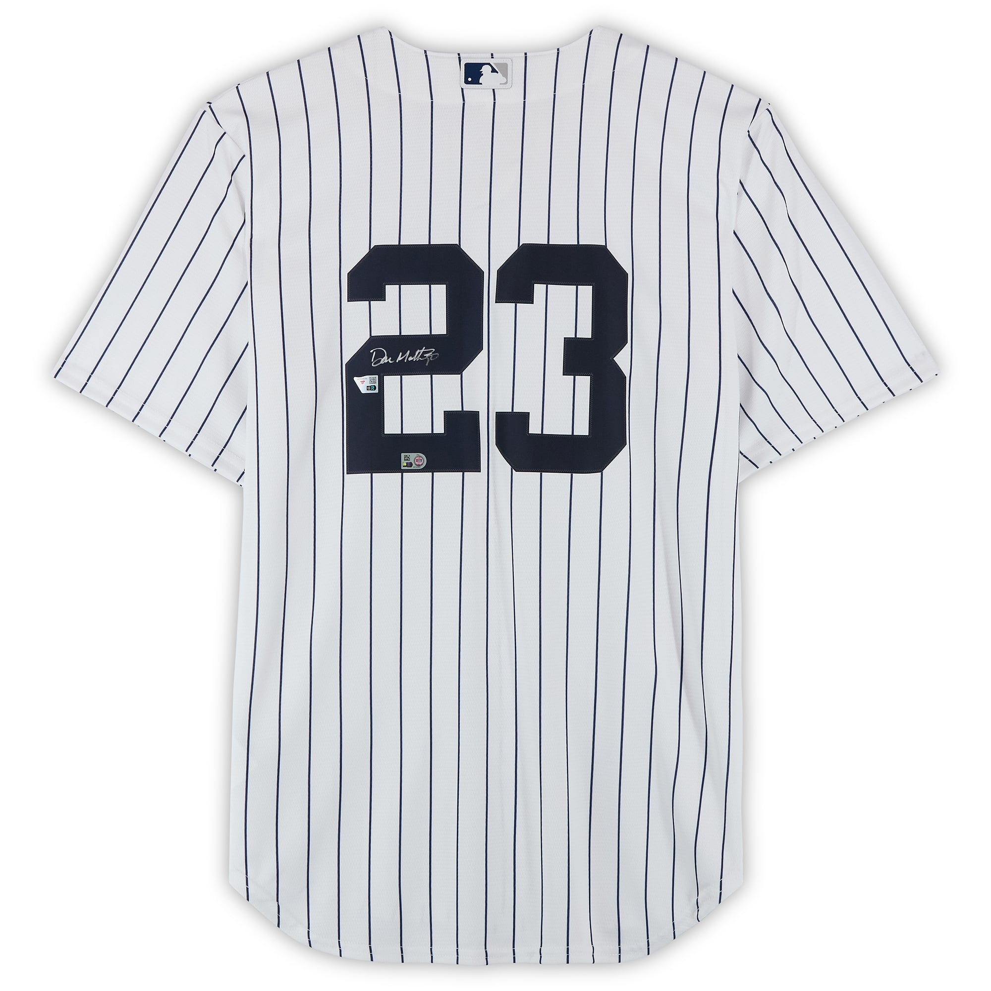 Maillot réplique blanc Nike autographié de Don Mattingly, des Yankees de New York