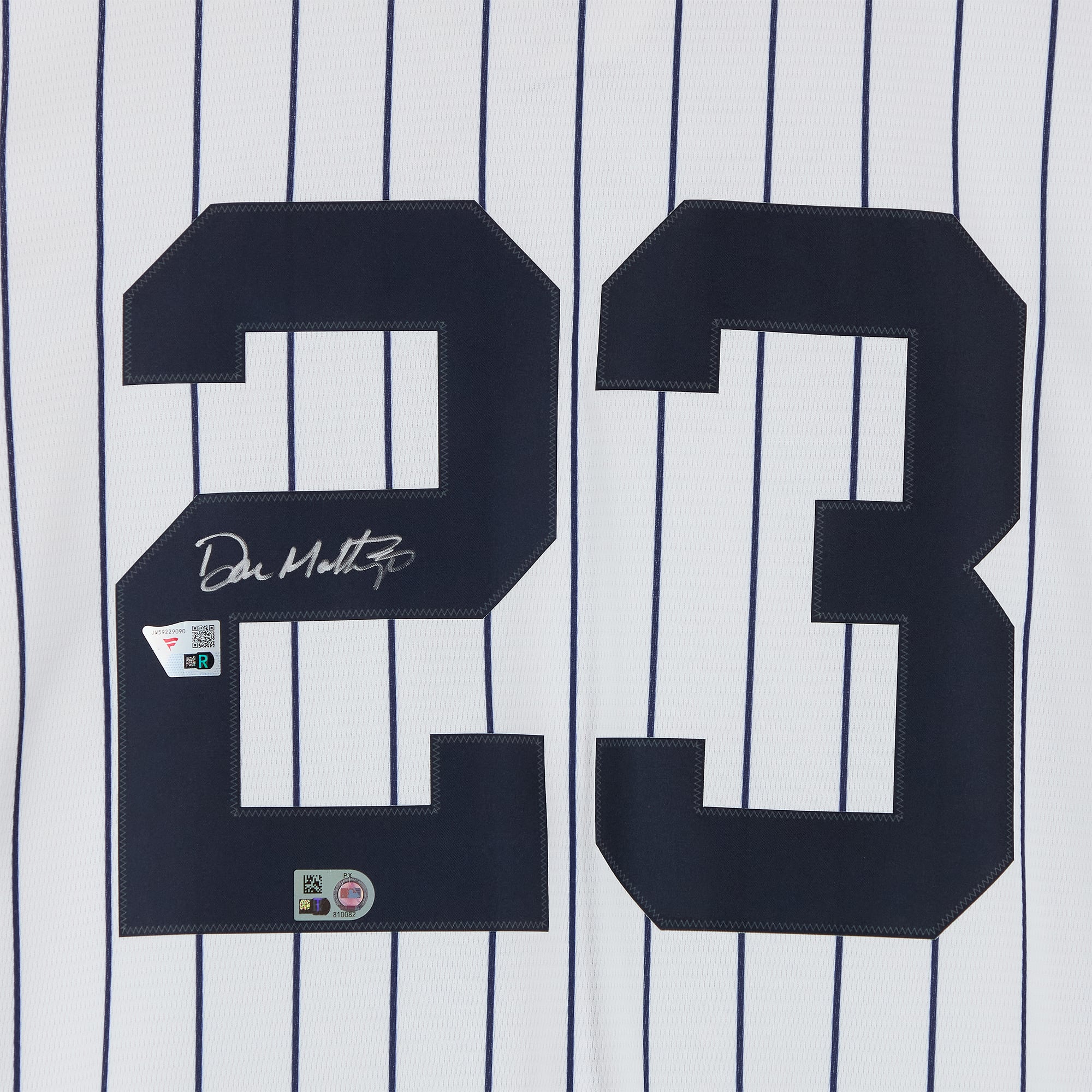 Maillot réplique blanc Nike autographié de Don Mattingly, des Yankees de New York
