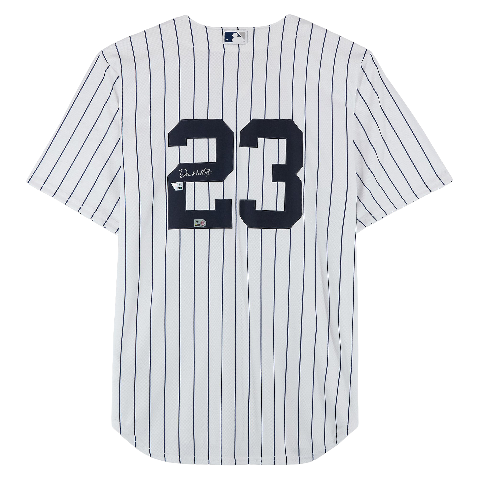 Don Mattingly New York Yankees Autographed White Nike Replica Jersey