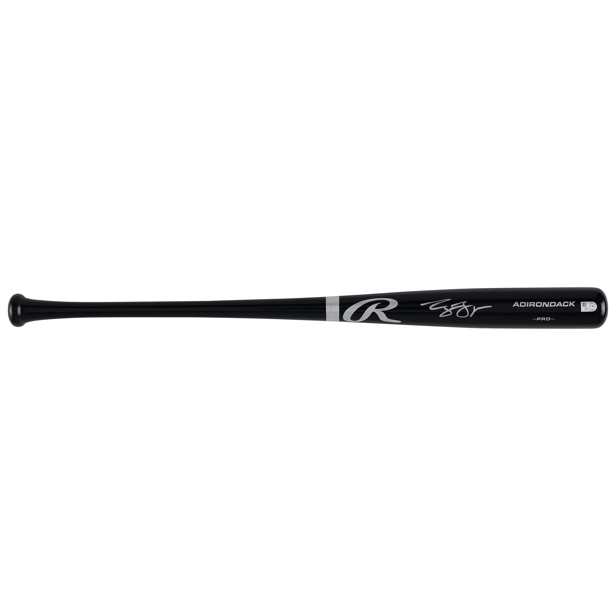 Bâton Rawlings Pro noir autographié par George Lombard Jr., des Yankees de New York