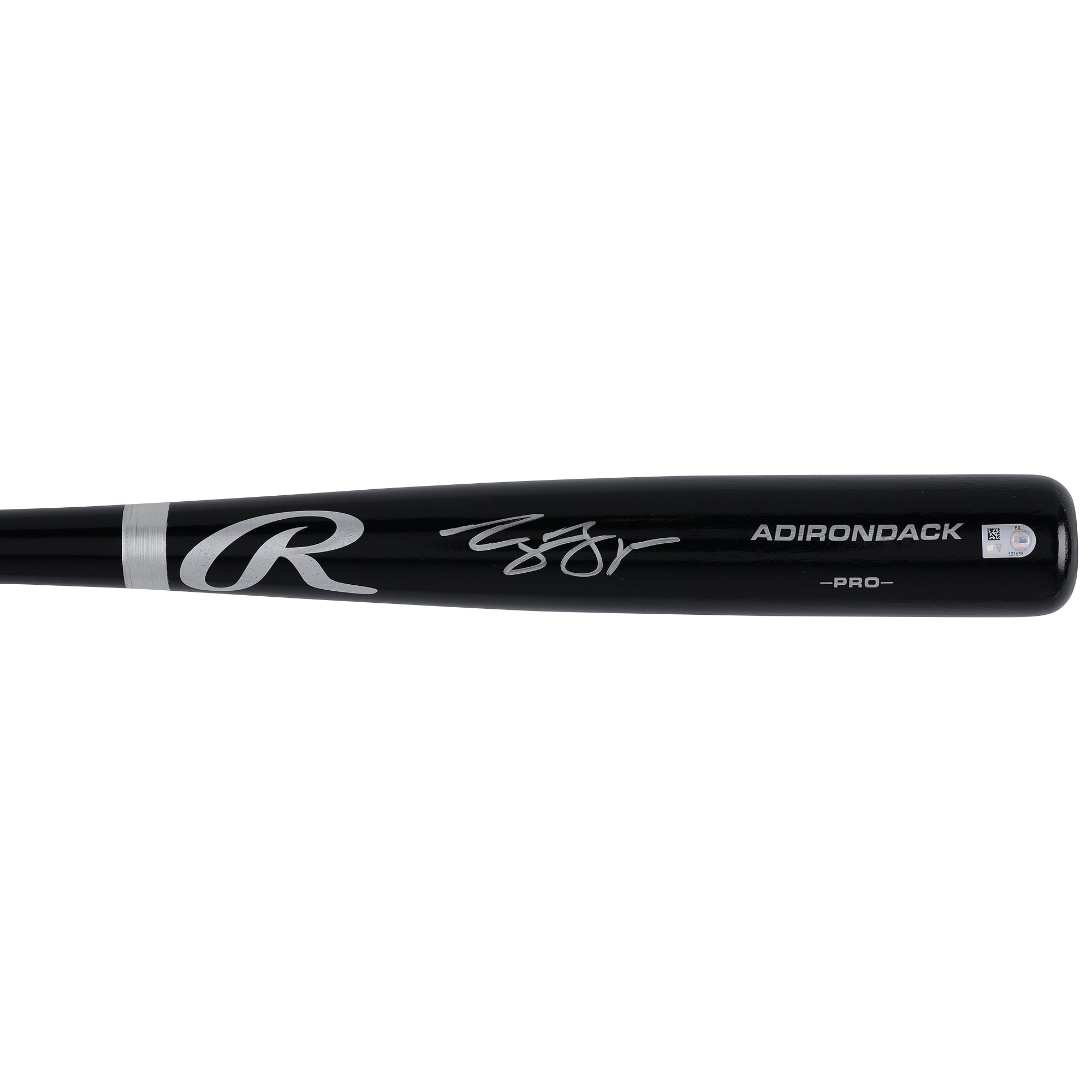 Bâton Rawlings Pro noir autographié par George Lombard Jr., des Yankees de New York