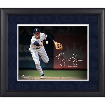 George Lombard Jr. New York Yankees Facsimile Signature Fanatics Authentic Framed 11" x 14" Spotlight Photograph