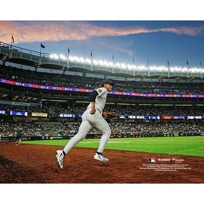 George Lombard Jr. New York Yankees Unsigned Fanatics Authentic MLB Debut Walk Out Photograph