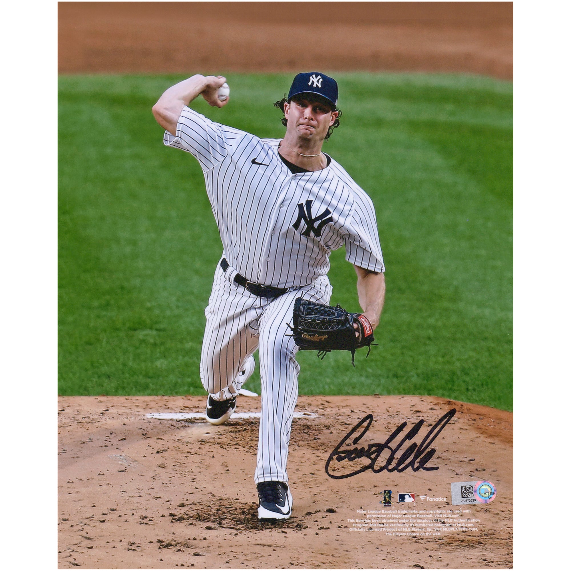 Gerrit Cole New York Yankees Autographed 8" x 10" Home Pitching Photograph