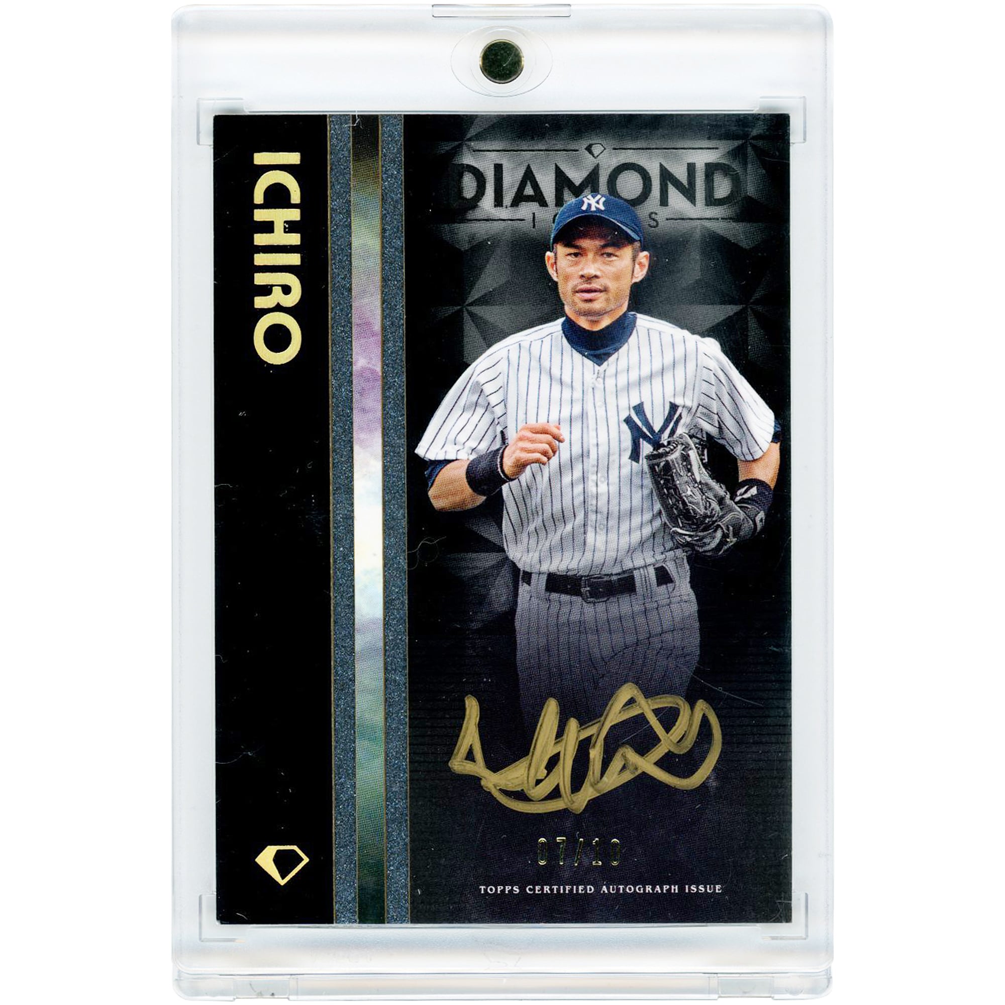 Ichiro New York Yankees Autographed 2023 Topps Diamond Icons Gold Ink #BPA-1 #7/10 Card
