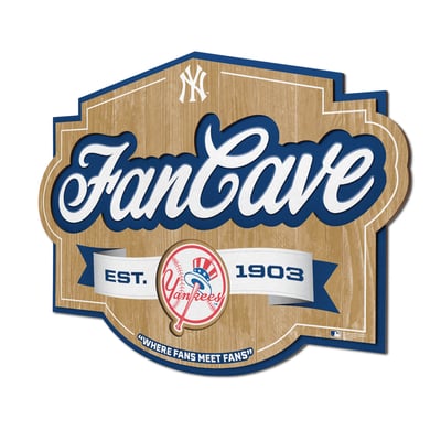 New York Yankees IDNA 12.5" x 17" Fan Cave Sign