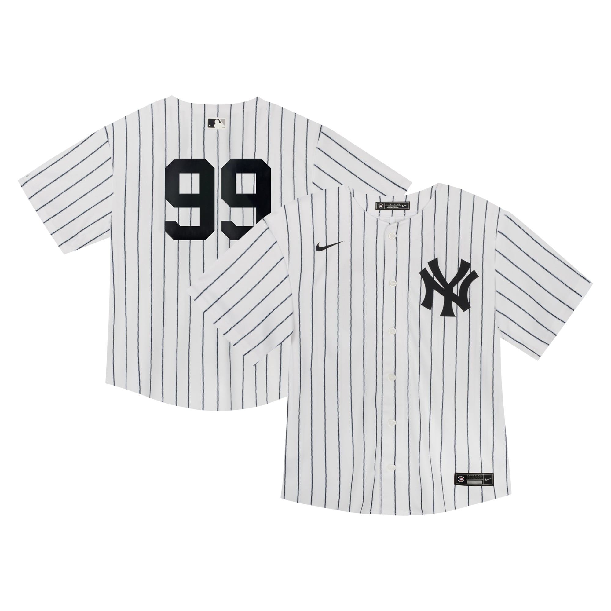 Maillot de match Nike Aaron Judge blanc pour bébé des Yankees New York