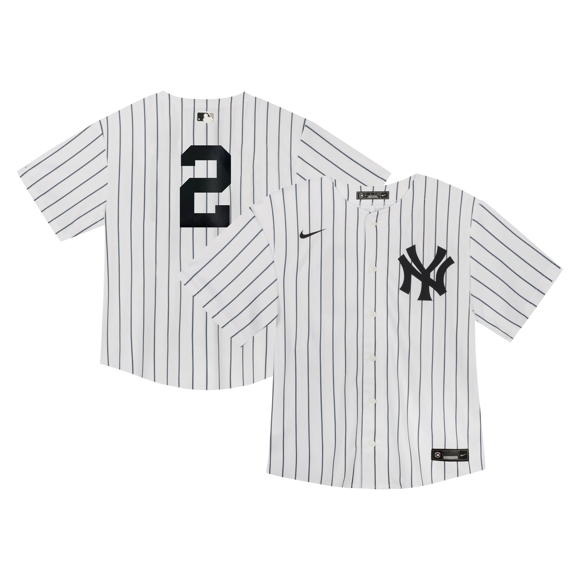 Maillot de match Nike Derek Jeter blanc pour bébé des Yankees New York