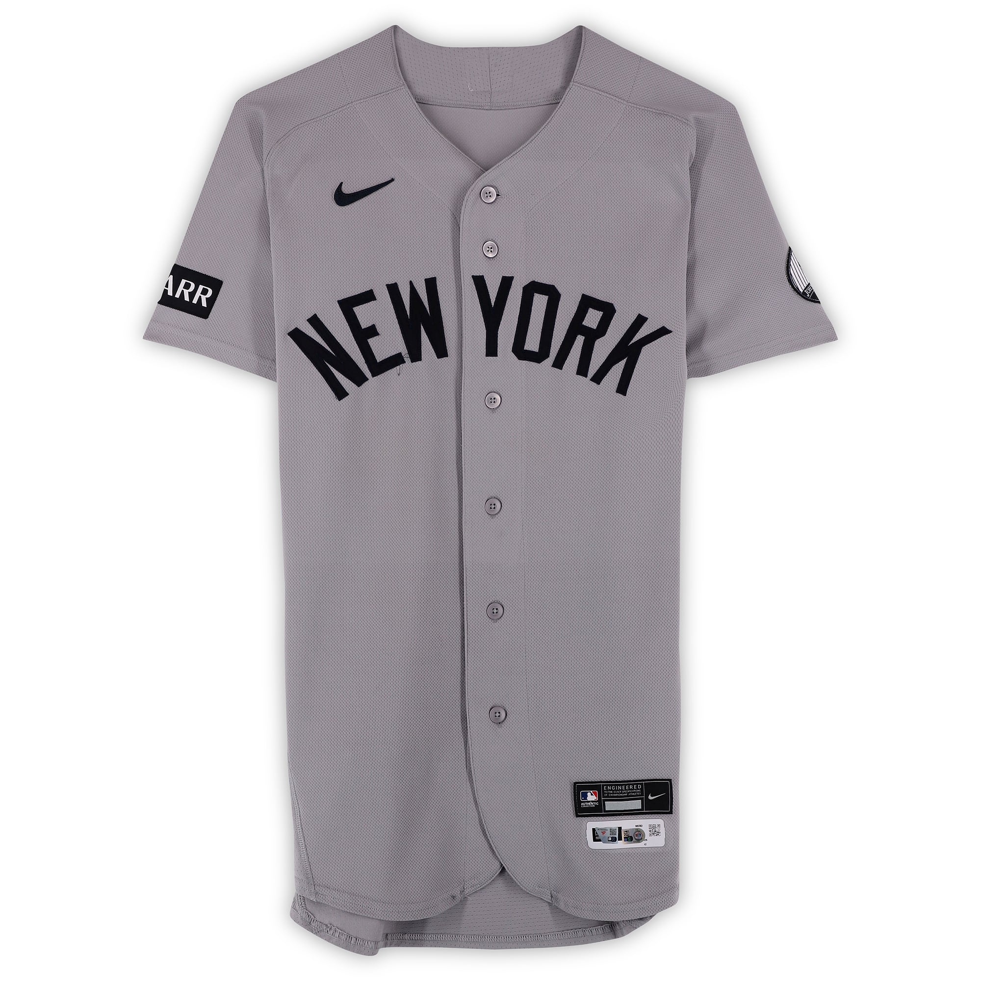 Jasson Domínguez New York Yankees Game-Used #24 Gray Jersey vs. Chicago Cubs on August 2, 2026