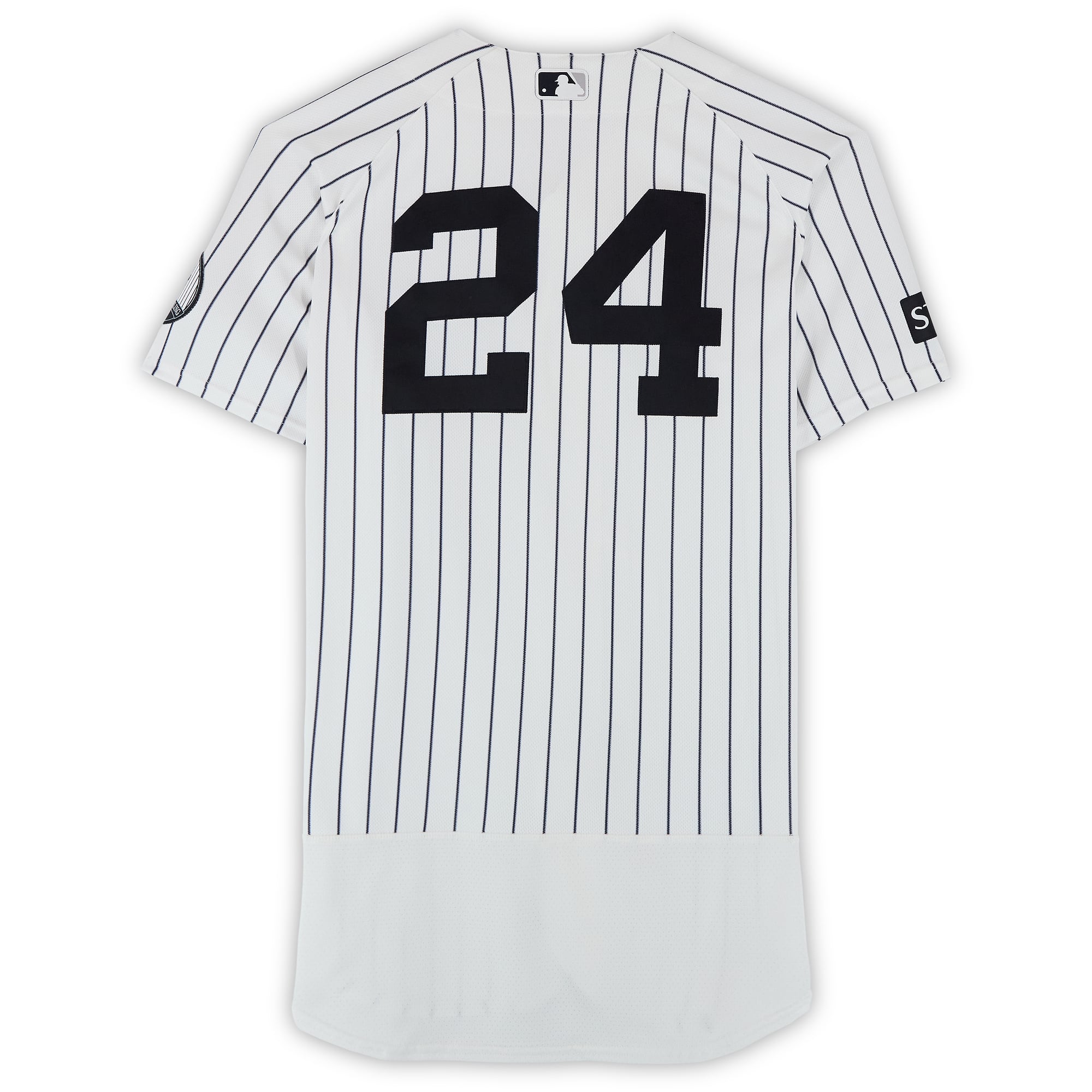 Jasson Domínguez New York Yankees Game-Used #24 White Nike Pinstripe Jersey vs. Minnesota Twins on July 5, 2026
