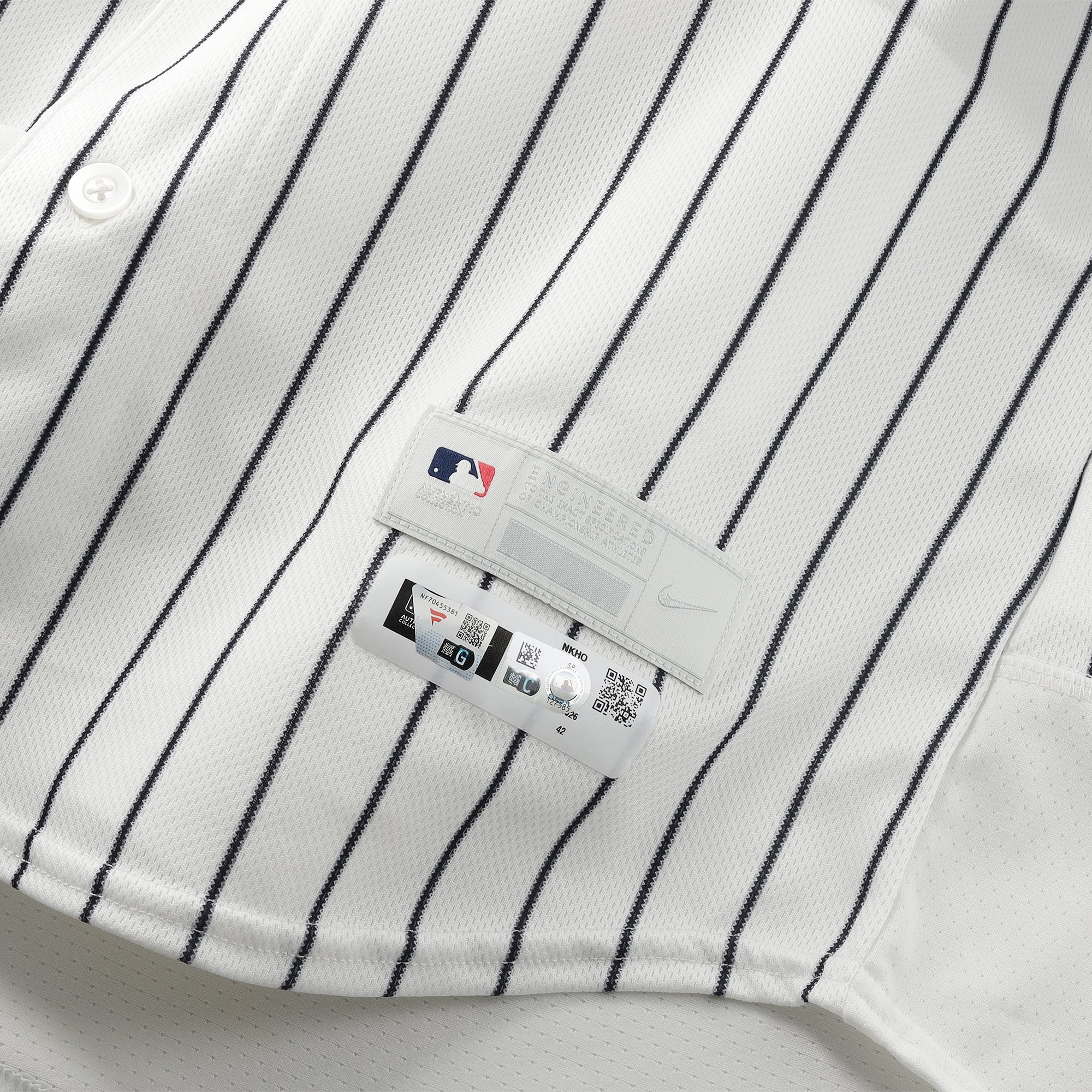 Jasson Domínguez New York Yankees Game-Used #24 White Nike Pinstripe Jersey vs. Minnesota Twins on July 5, 2026