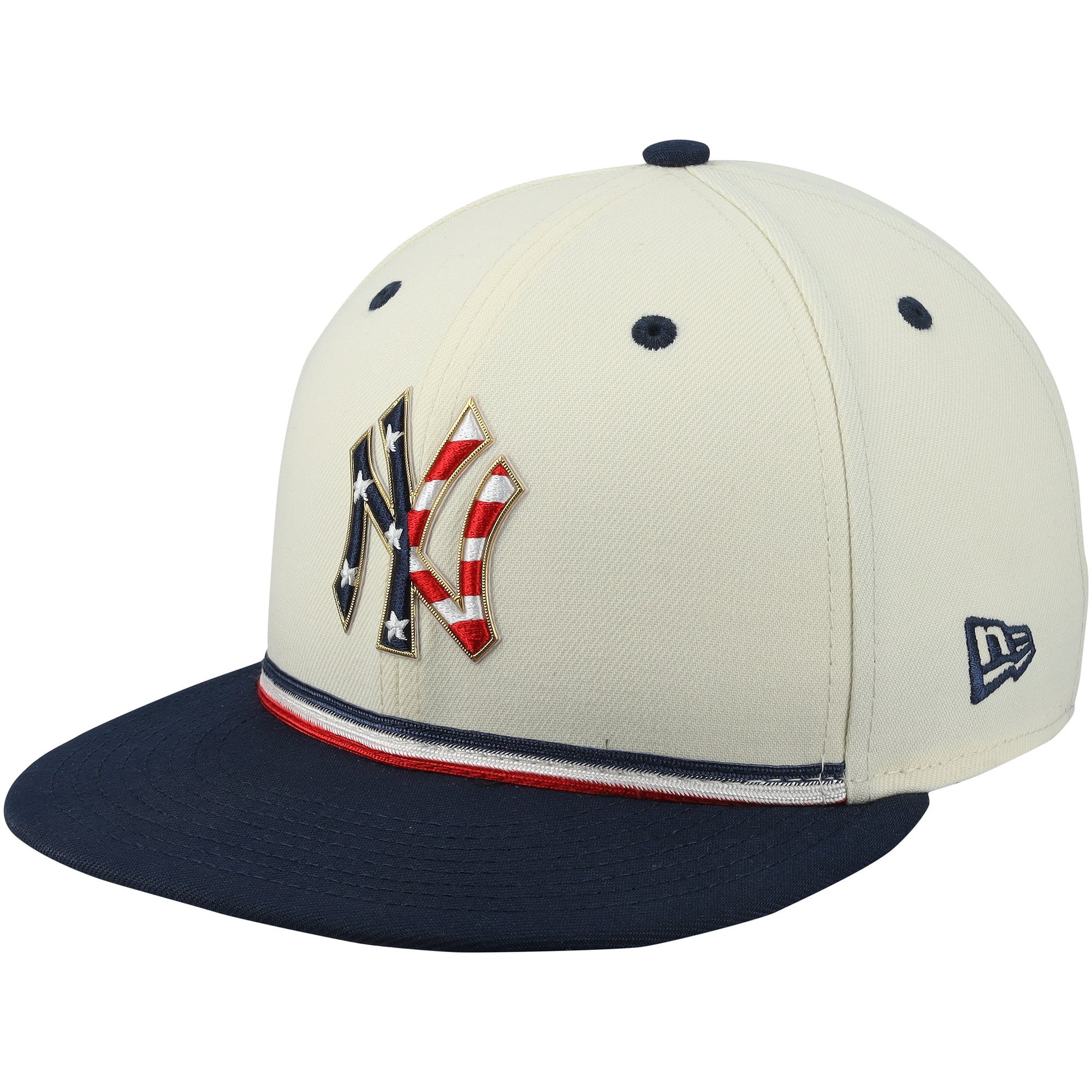 Jazz Chisholm Jr. New York Yankees Game-Used #13 Cream/Navy Cap vs. Minnesota Twins on July 4, 2026