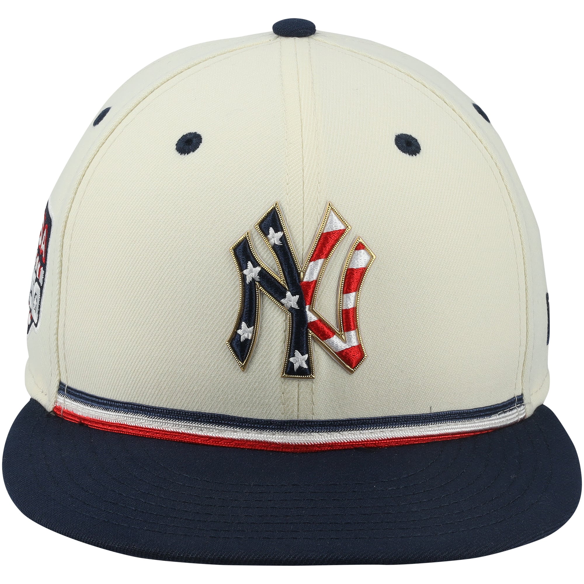 Jazz Chisholm Jr. New York Yankees Game-Used #13 Cream/Navy Cap vs. Minnesota Twins on July 4, 2026