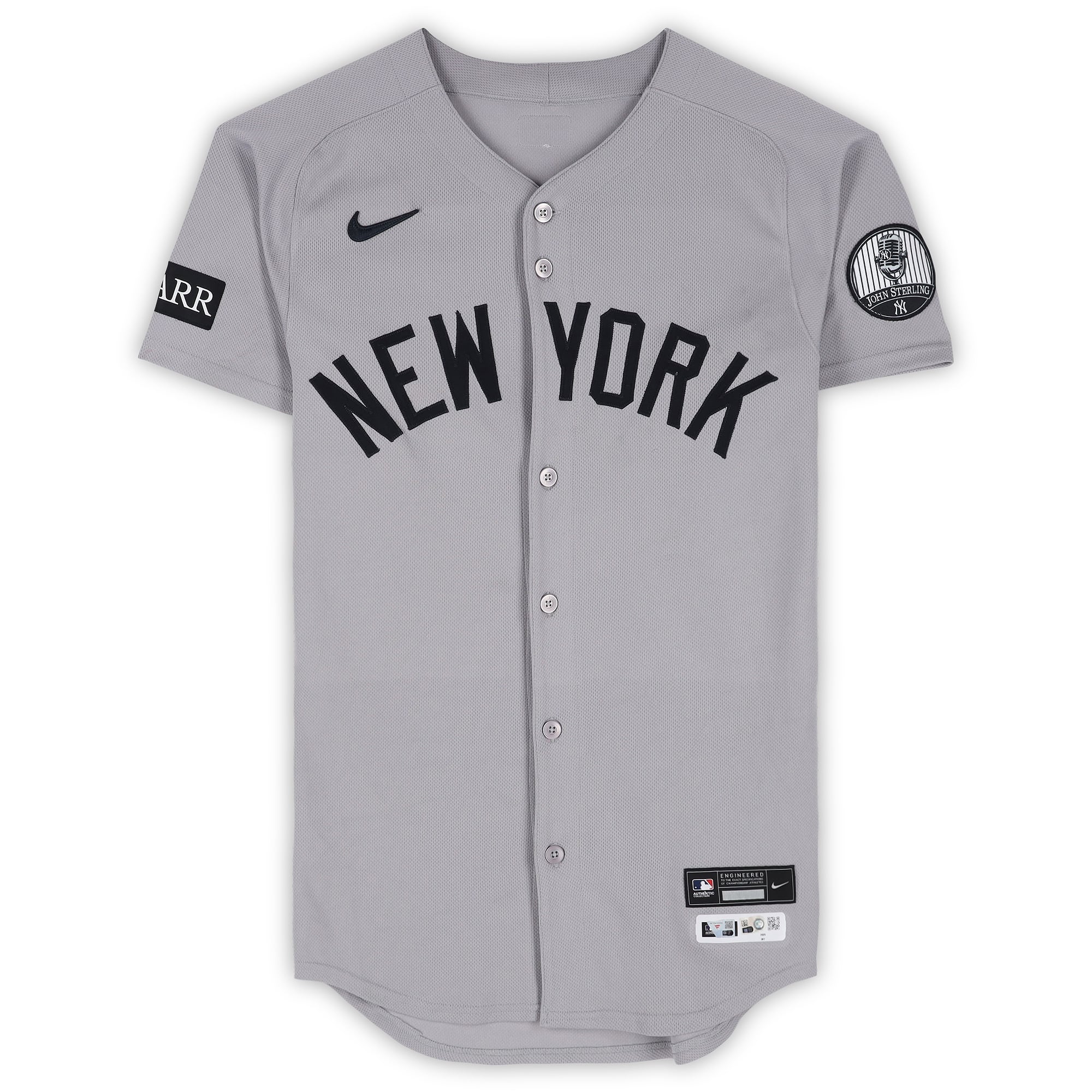 Jazz Chisholm Jr. New York Yankees Game-Used #13 Gray Nike Jersey vs. Boston Red Sox on June 28, 2026