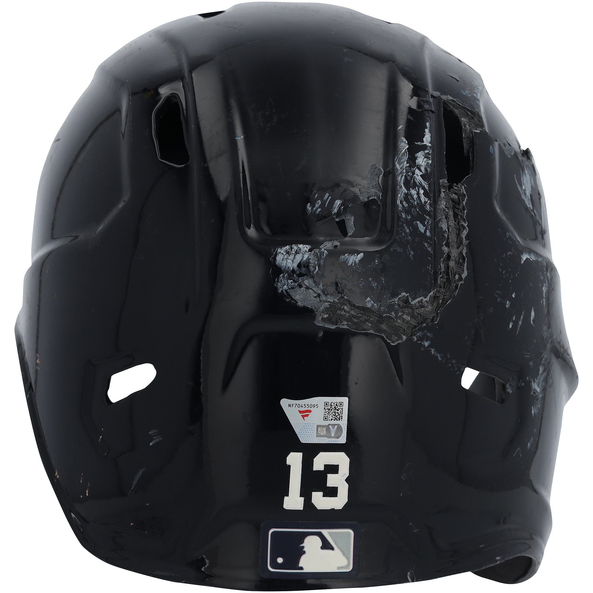 Jazz Chisholm Jr. New York Yankees Game-Used #13 Navy Batting Helmet vs. Miami Marlins on April 3, 2026