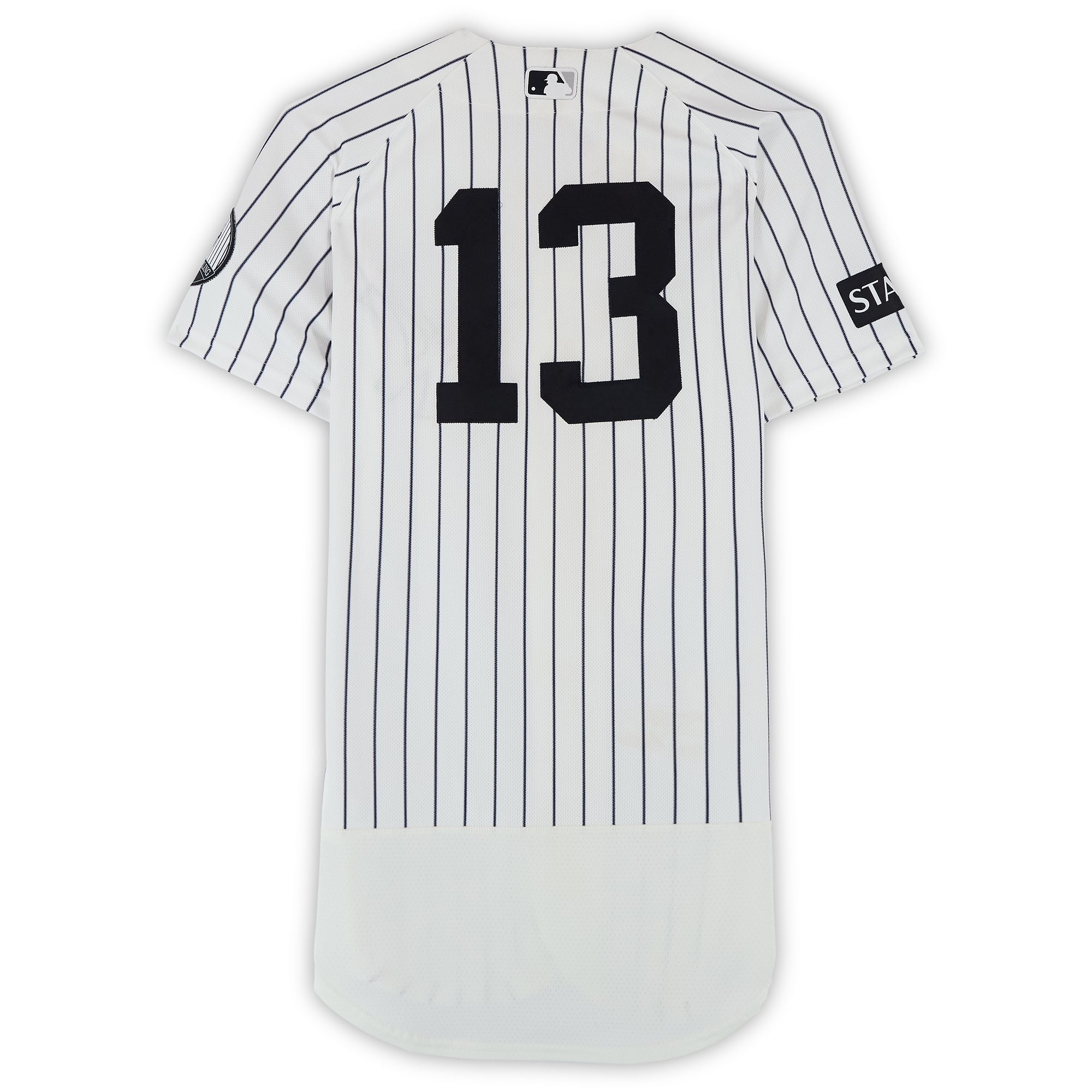 Jazz Chisholm Jr. New York Yankees Game-Used #13 White Nike Pinstripe Jersey vs. Minnesota Twins on July 5, 2026