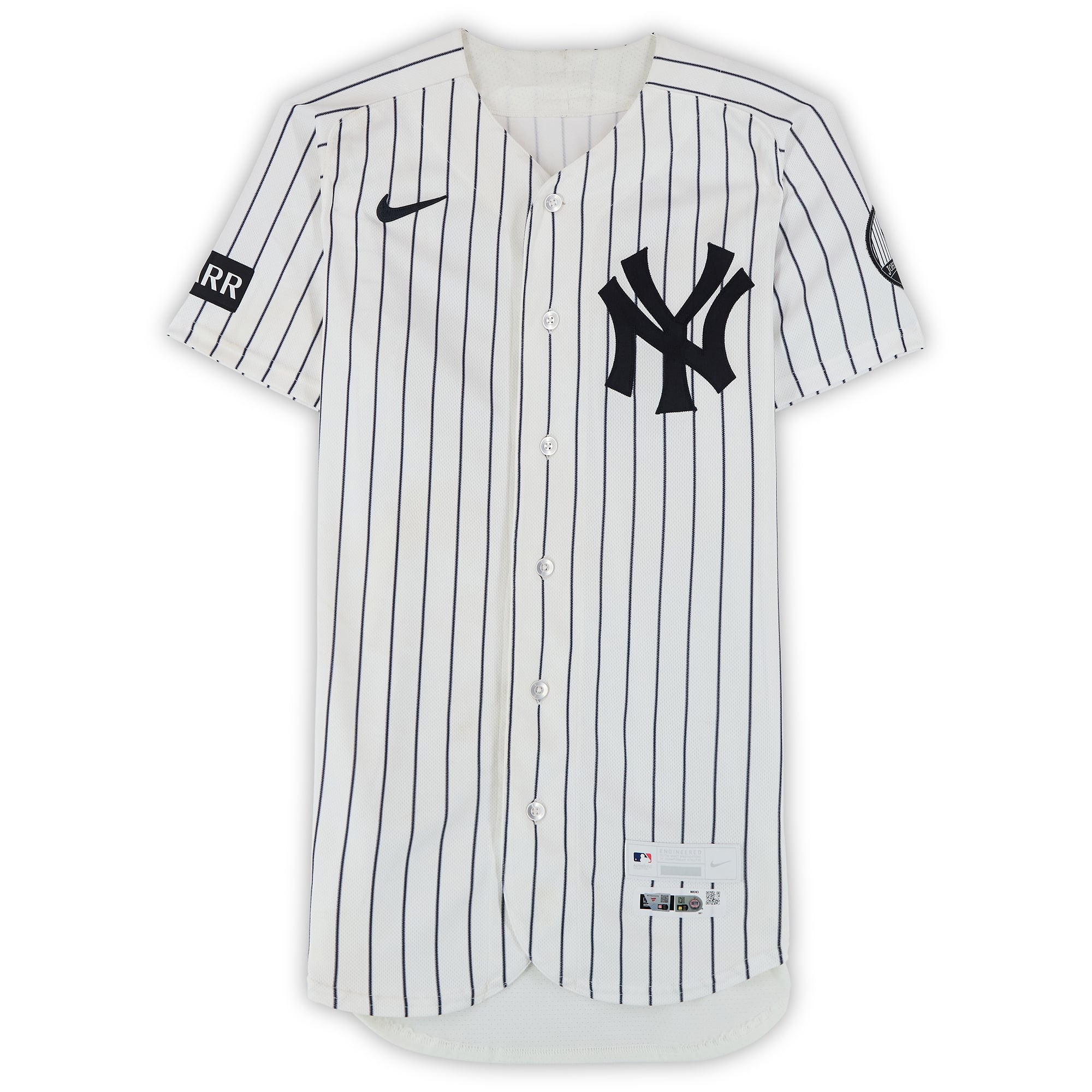 Jazz Chisholm Jr. New York Yankees Game-Used #13 White Nike Pinstripe Jersey vs. Minnesota Twins on July 5, 2026