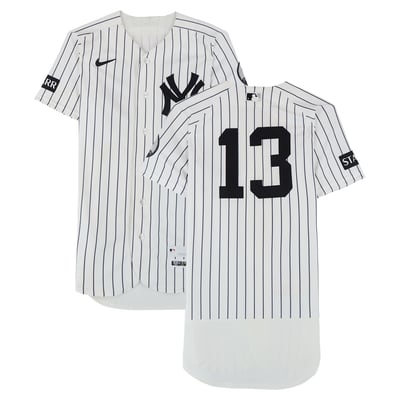 Jazz Chisholm Jr. New York Yankees Fanatics Authentic Game-Used #13 White Nike Pinstripe Jersey vs. Minnesota Twins on July 5, 2026  
