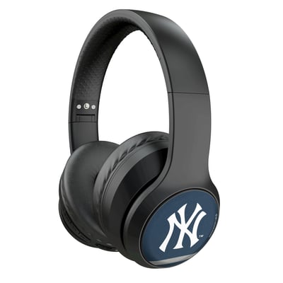 New York Yankees Keyscaper Stripe Wireless Bluetooth Headphones With Case