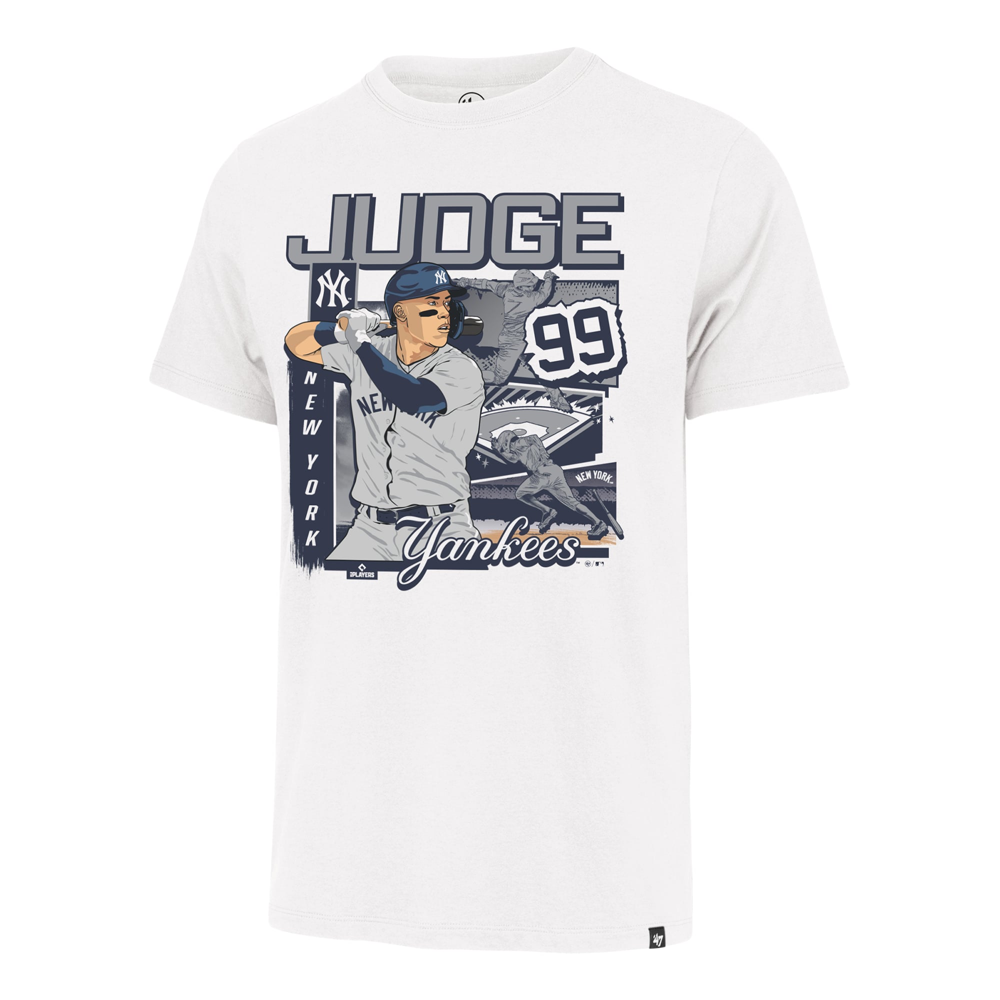 T-shirt homme '47 Aaron Judge blanc New York Yankees Field Mark Franklin