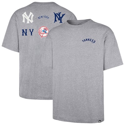 New York Yankees '47  History Lock Foundation T-Shirt - Gray