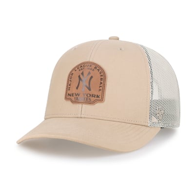  New York Yankees '47 Bonehide Trucker Snapback Hat - Khaki
