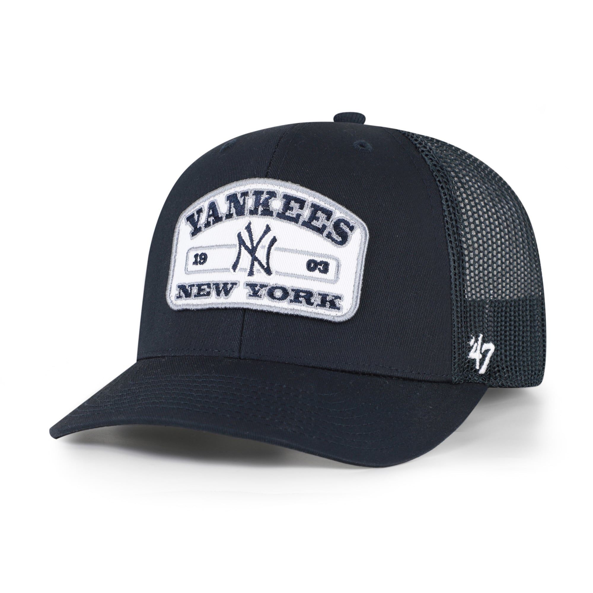Casquette trucker snapback Roadway des Yankees de New York, bleu marine, modèle 47, pour homme