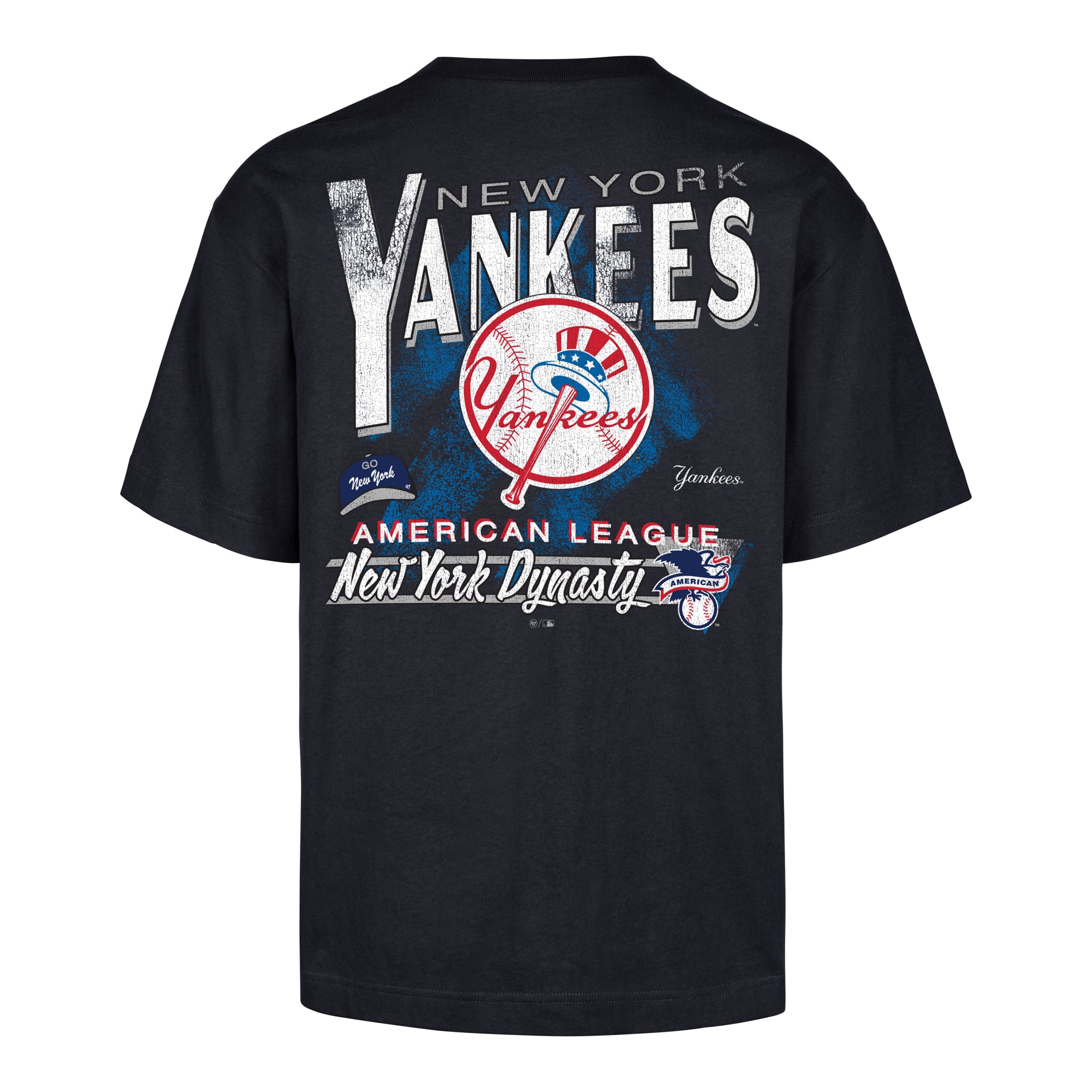 T-shirt homme '47 Navy New York Yankees Under Bar Foundation