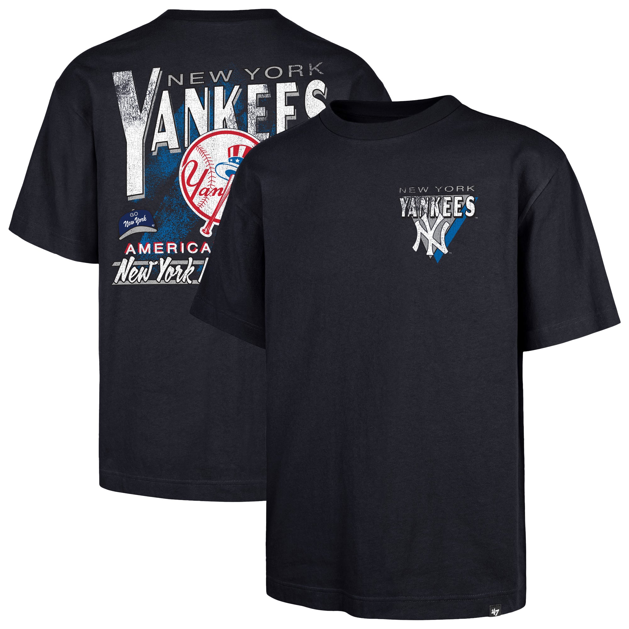 T-shirt homme '47 Navy New York Yankees Under Bar Foundation