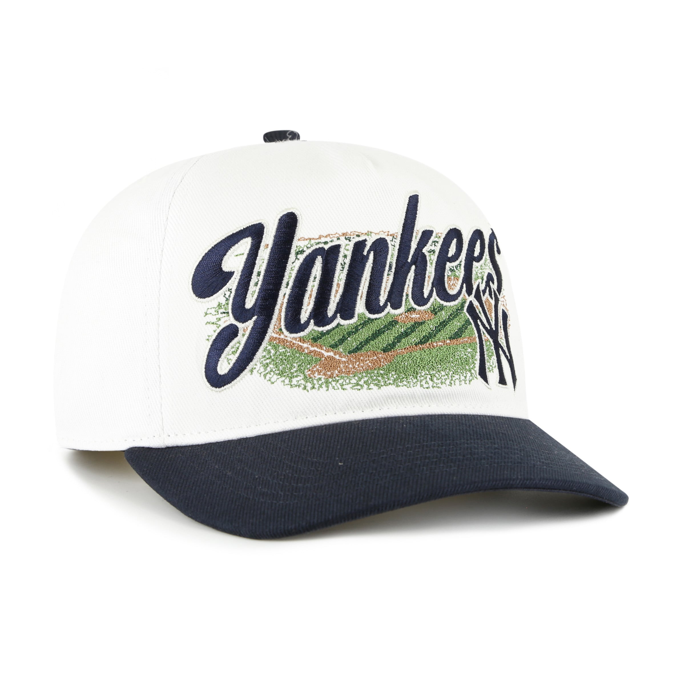 Men's '47 White/Navy New York Yankees Enfield Hitch Adjustable Hat