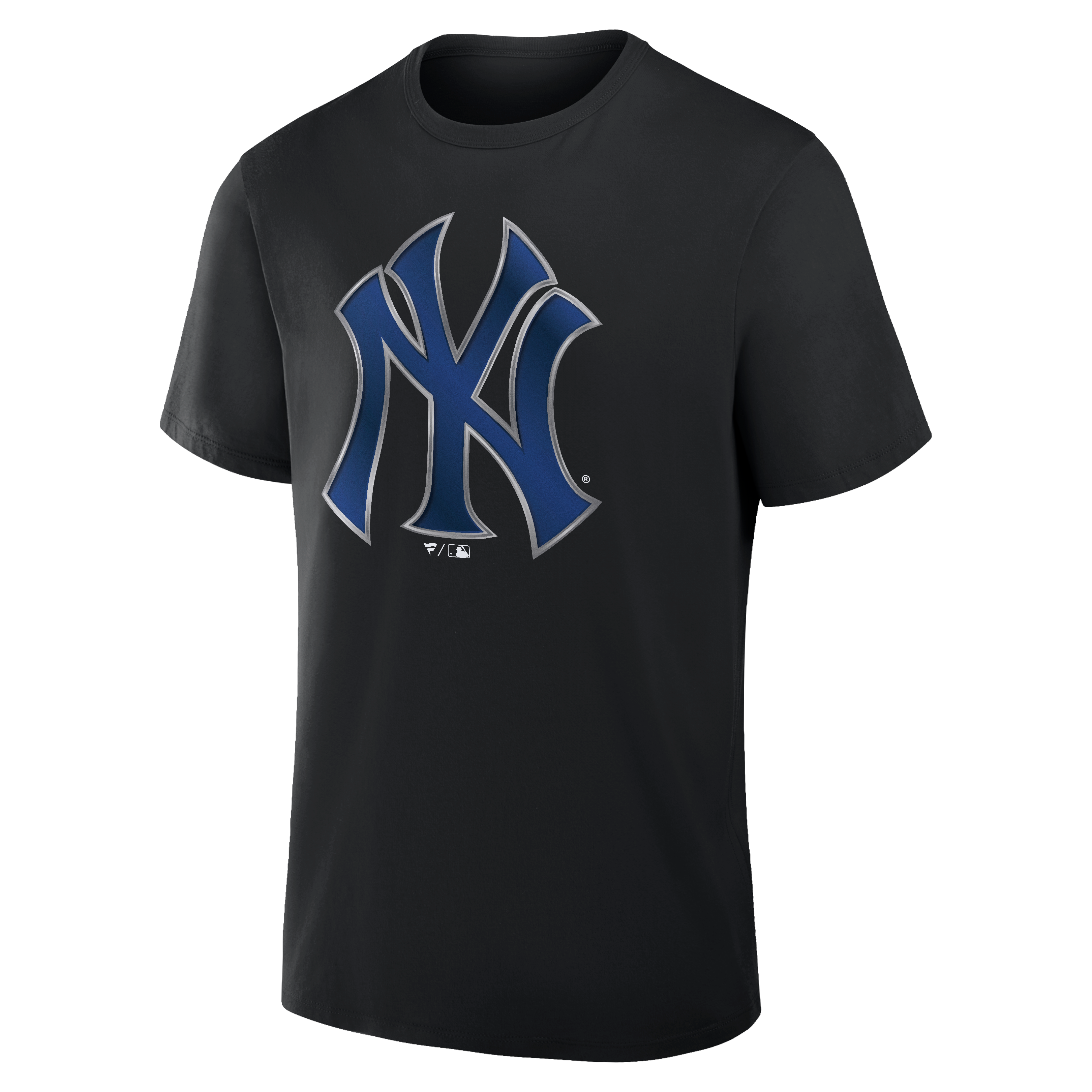 T-shirt noir pour homme avec mascotte métallique des Yankees de New York