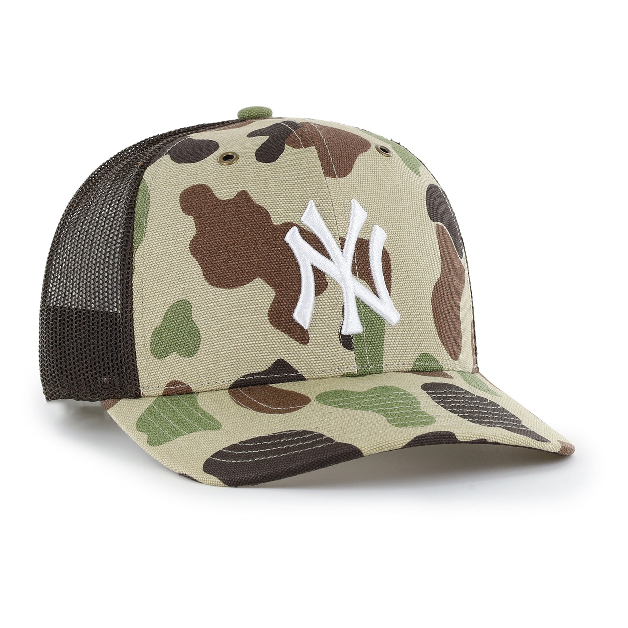 Casquette trucker ajustable Carhartt x '47 Camo New York Yankees Duck pour homme