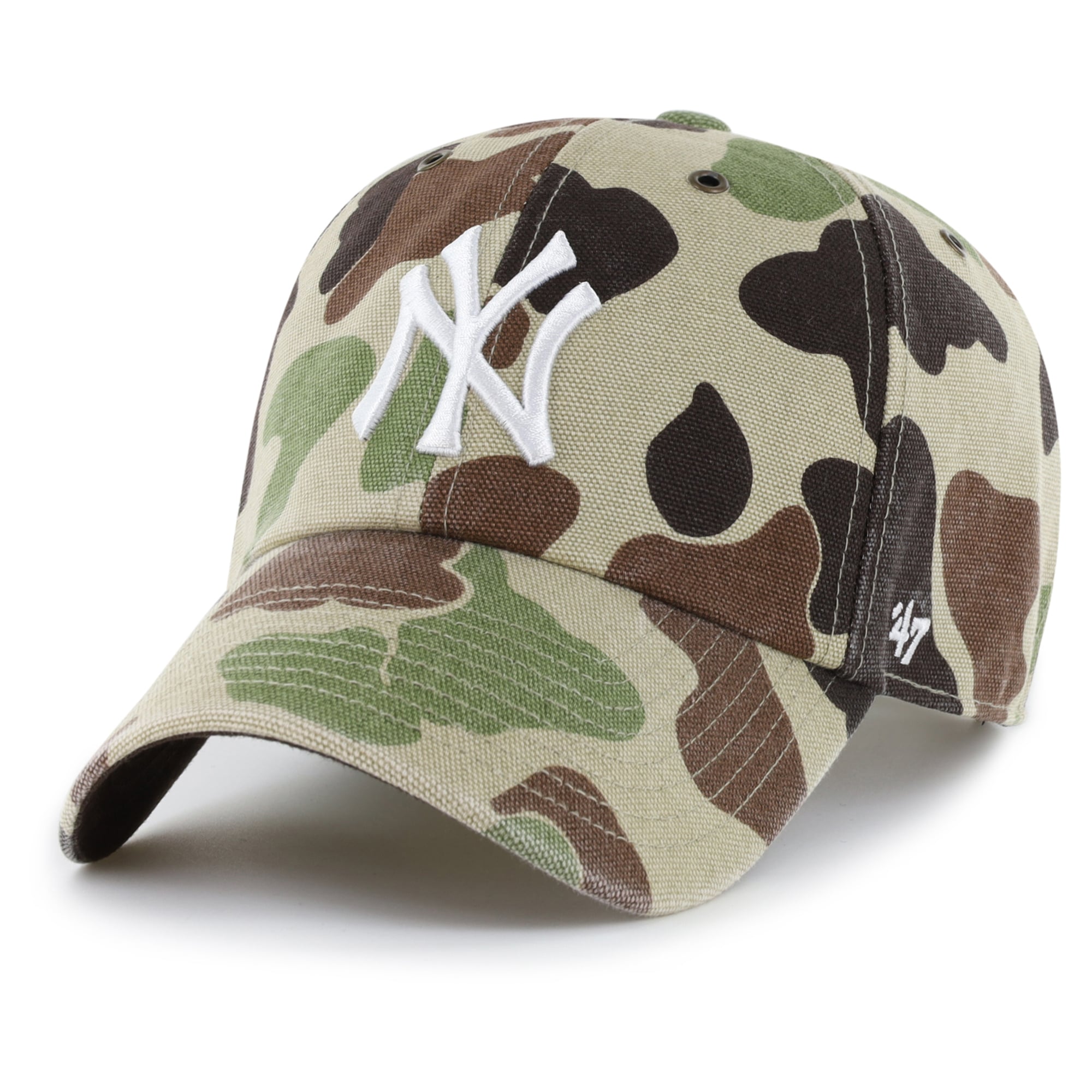 Casquette ajustable Carhartt x '47 Camo New York Yankees Duck Clean Up pour homme