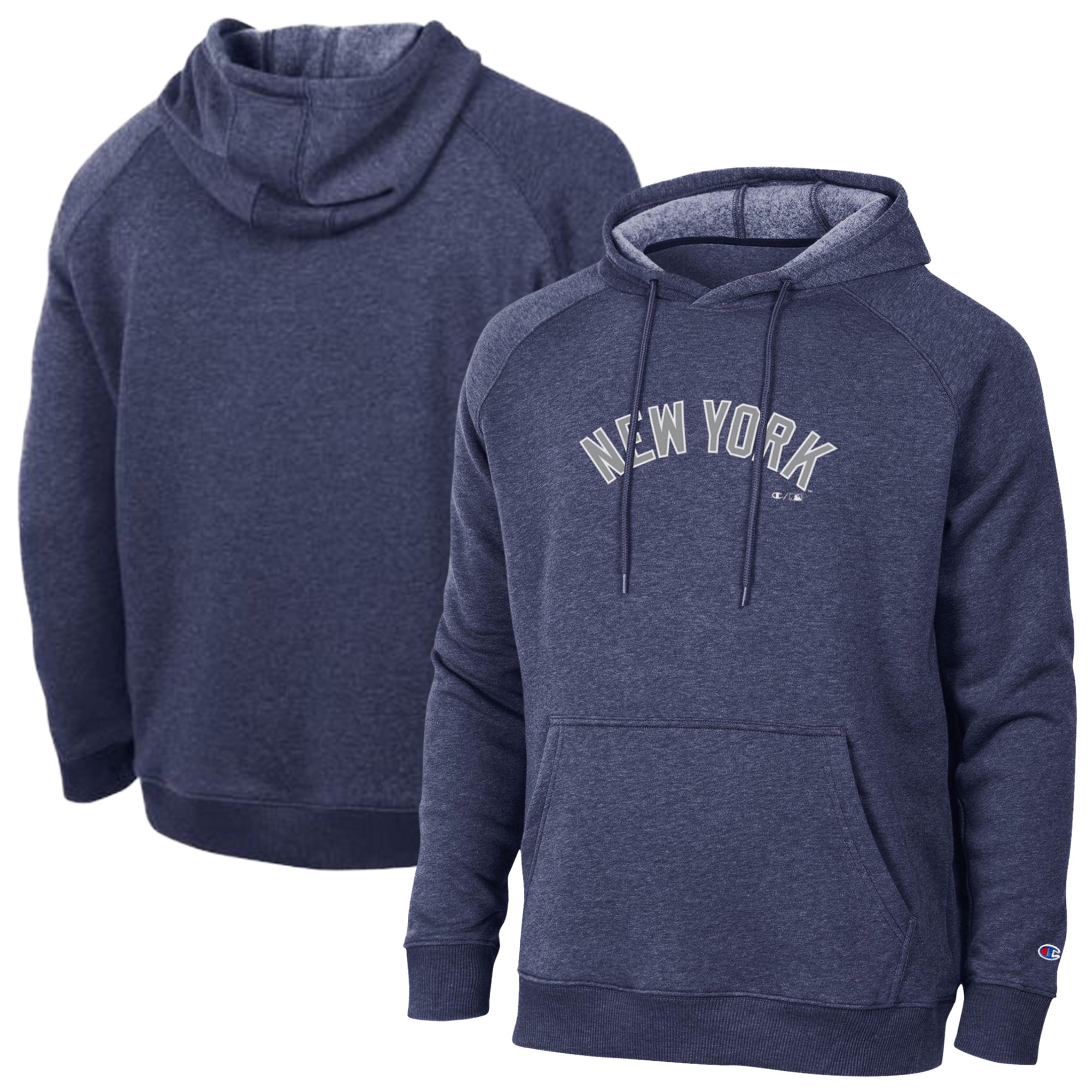 Sweat à capuche raglan Champion Triumph Tri-Blend bleu marine pour homme