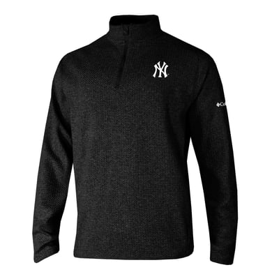 New York Yankees Columbia  Swingcraft Quarter-Zip Pullover - Black