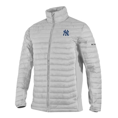 New York Yankees Columbia  Powder Pass Hybrid Full-Zip Jacket - Gray