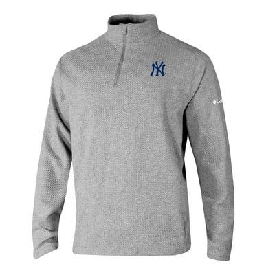 New York Yankees Columbia  Swingcraft Quarter-Zip Pullover - Gray