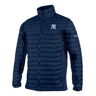 New York Yankees Columbia  Powder Pass Hybrid Full-Zip Jacket - Navy