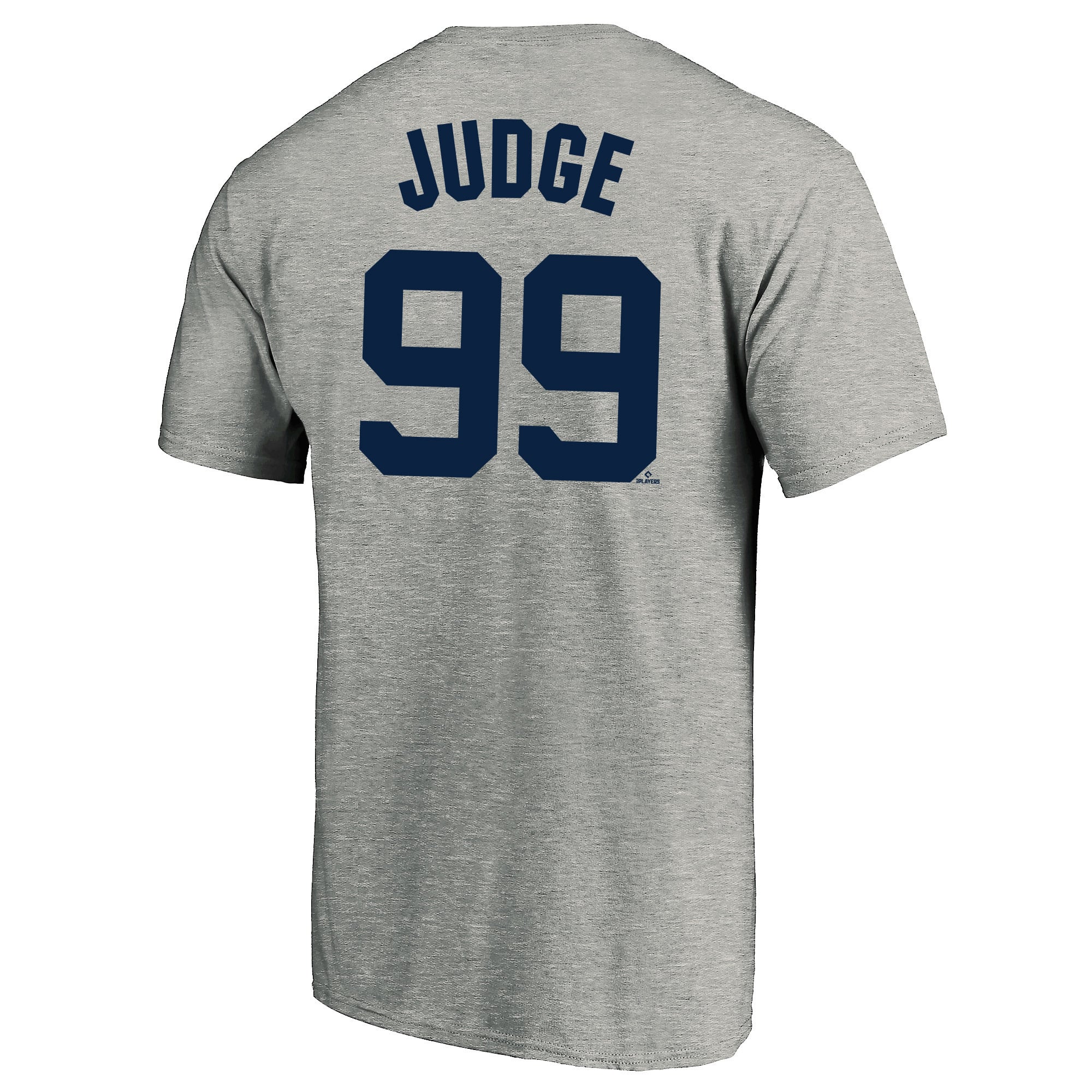 Men's Fanatics Aaron Judge Heather Gray New York Yankees Big & Tall Name Number T-Shirt