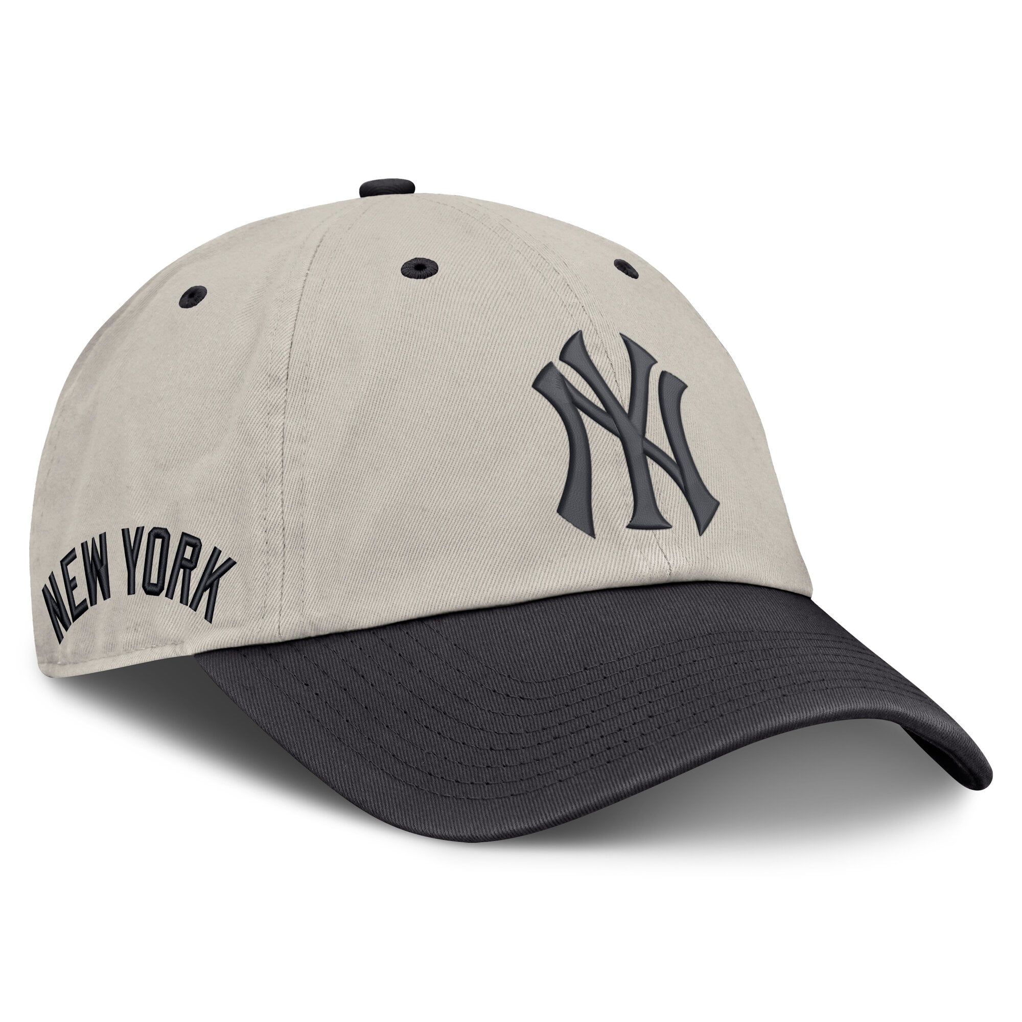 Casquette ajustable Fanatics beige/anthracite New York Yankees pour homme