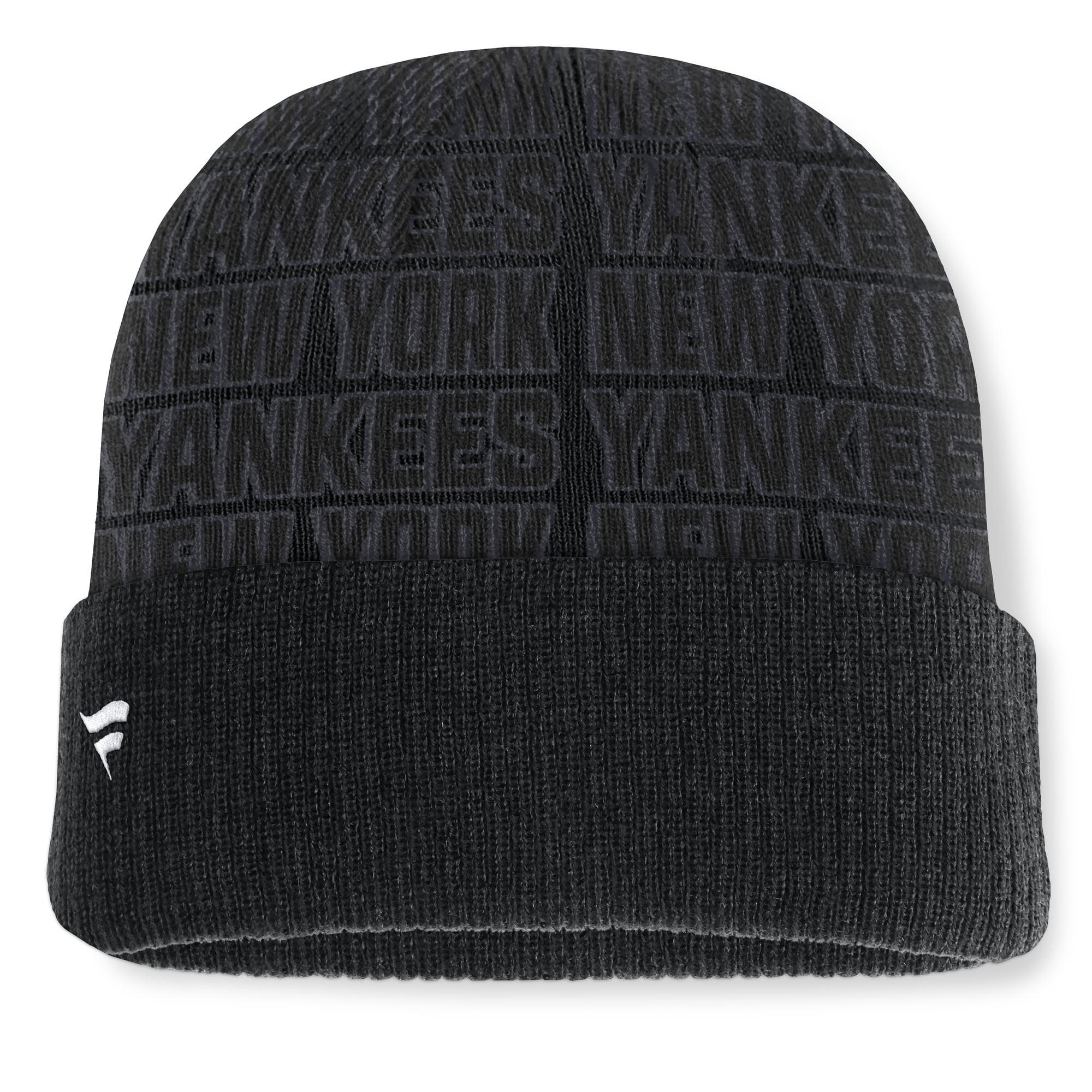 Men's Fanatics Black New York Yankees Backstop Cuffed Knit Hat