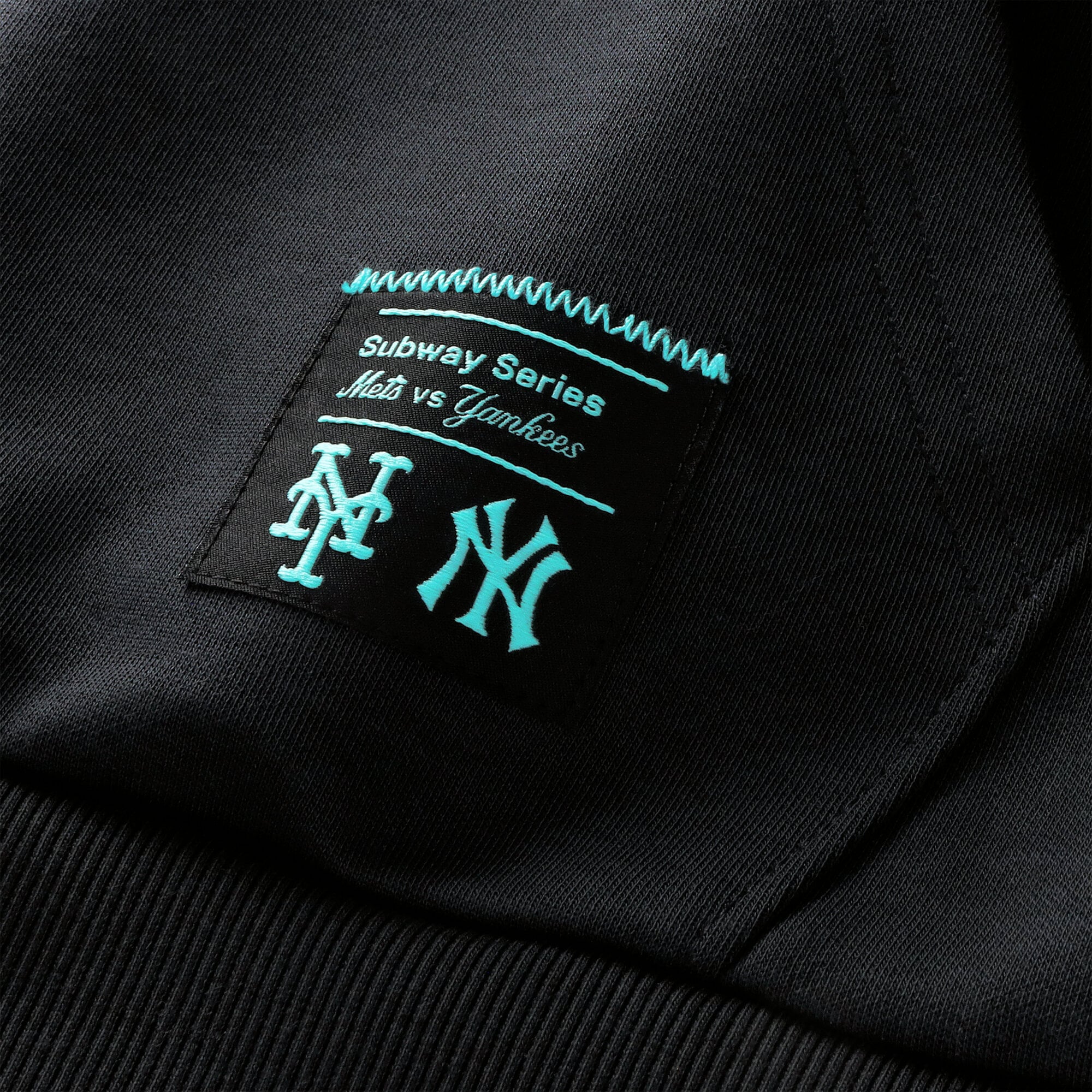 Sweat à capuche Fanatics noir pour homme, New York Yankees, série Subway