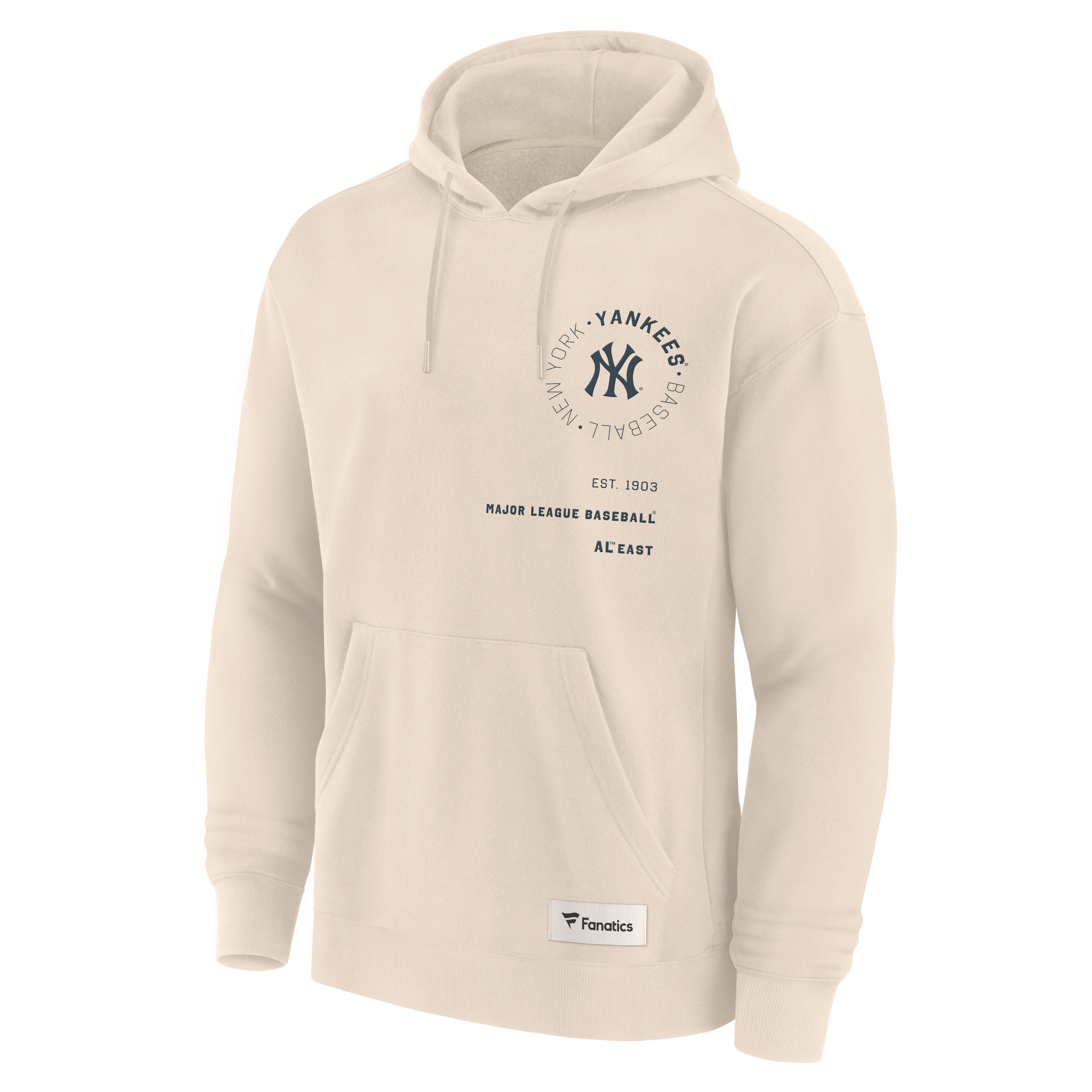 Men's Fanatics Cream New York Yankees Elements Future Ground Info Hoodie