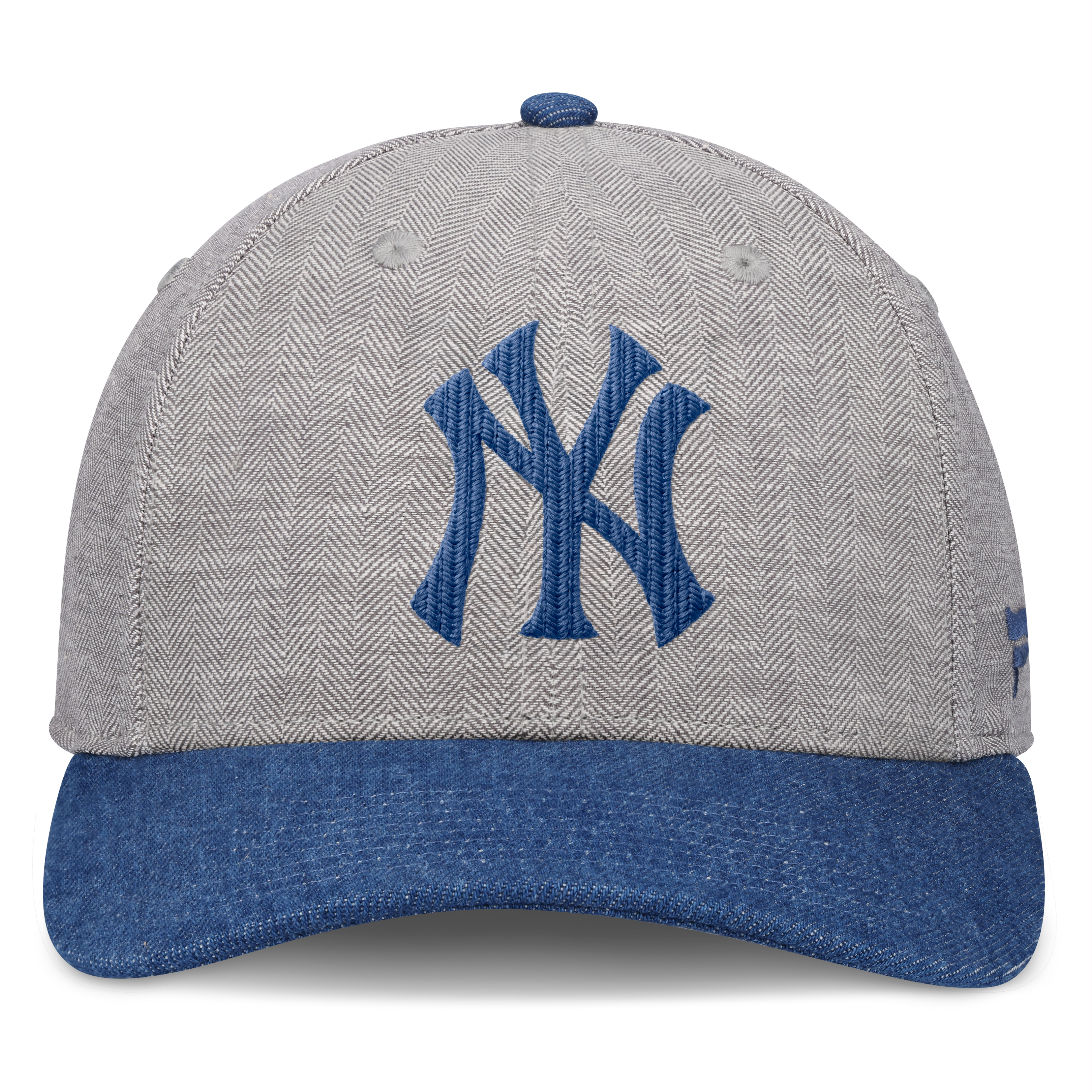 Casquette ajustable Fanatics grise/denim New York Yankees Level Up Conduct pour homme