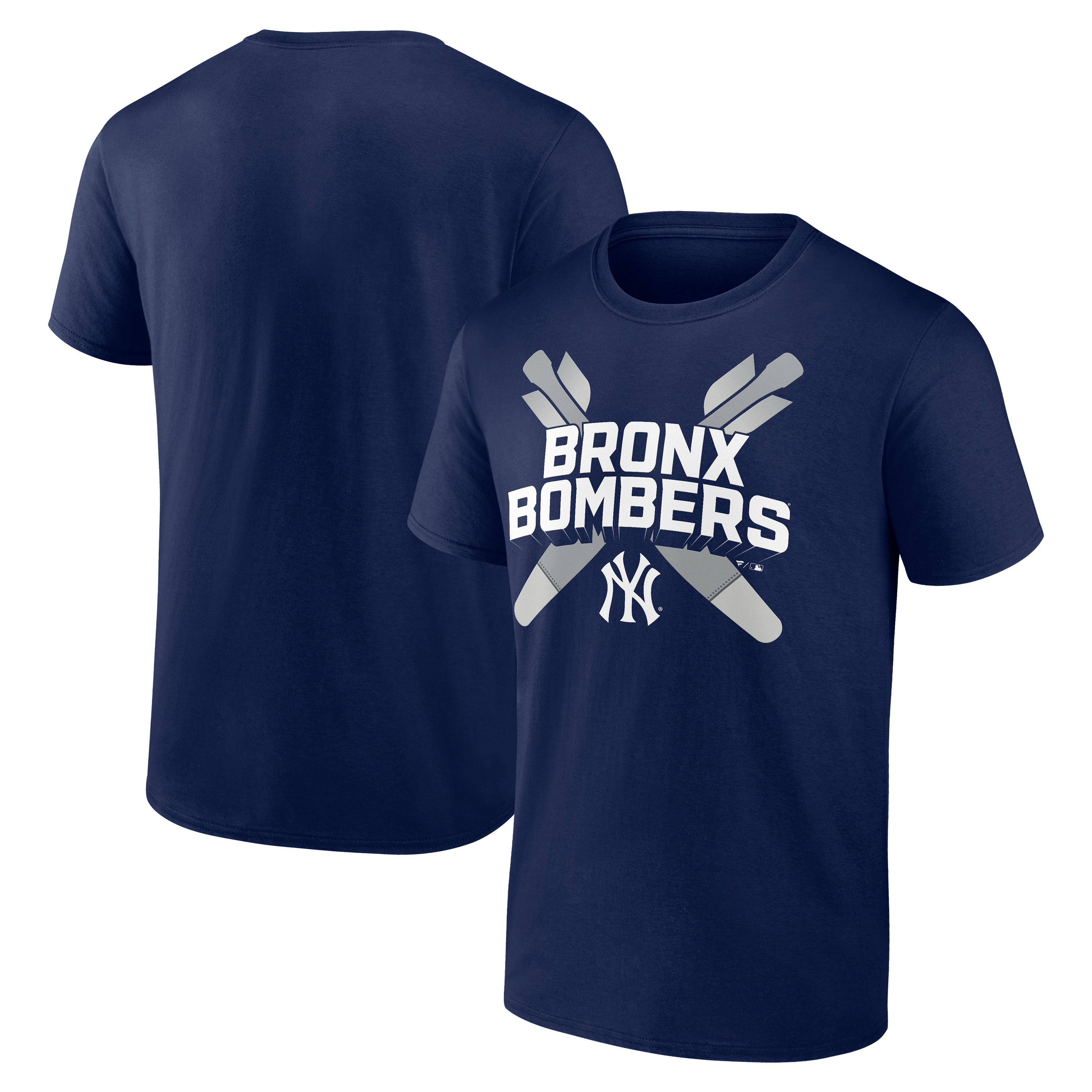 T-shirt Fanatics bleu marine pour homme, New York Yankees Bronx Bombers