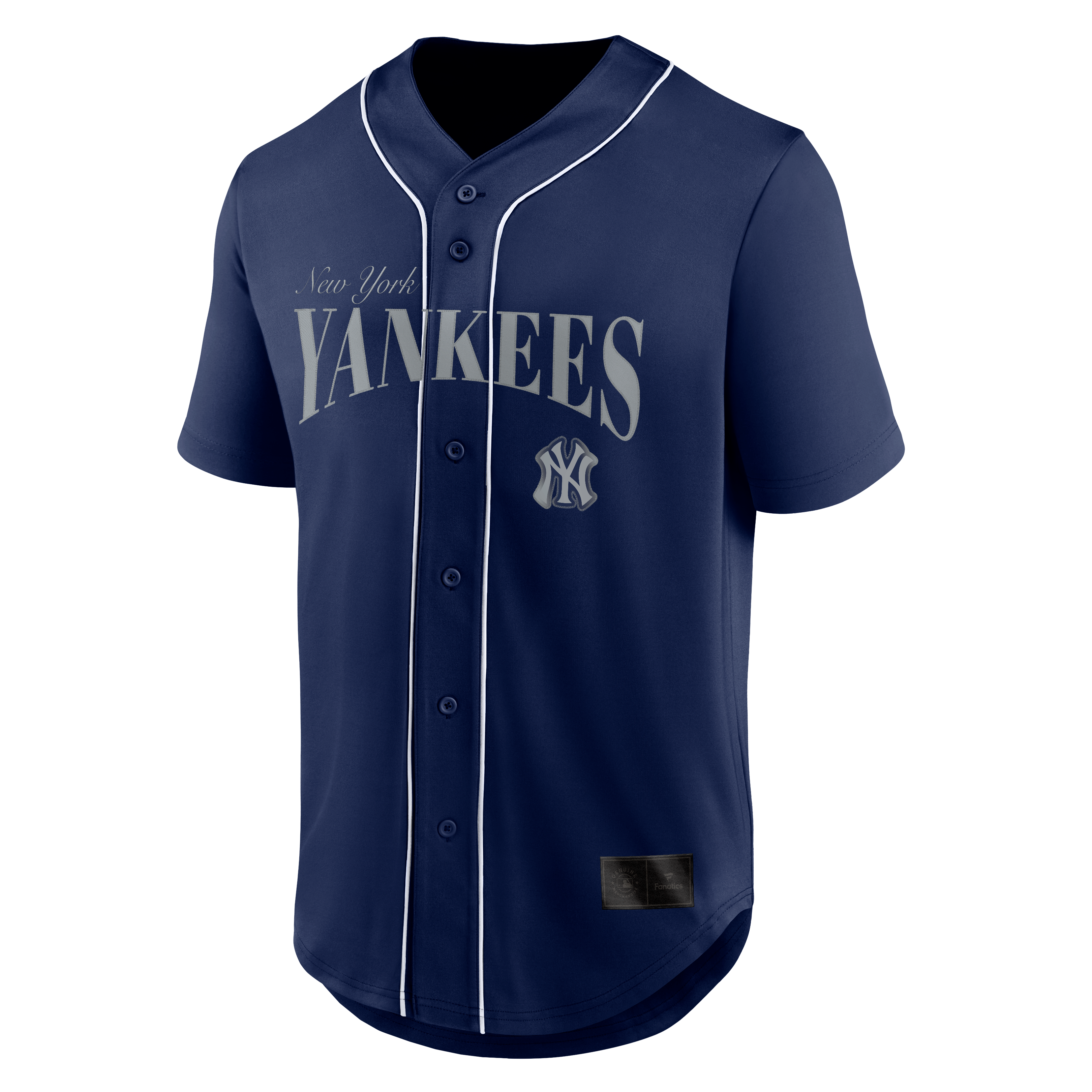 Men's Fanatics Navy New York Yankees Franchise Button-Up Fashion Top
