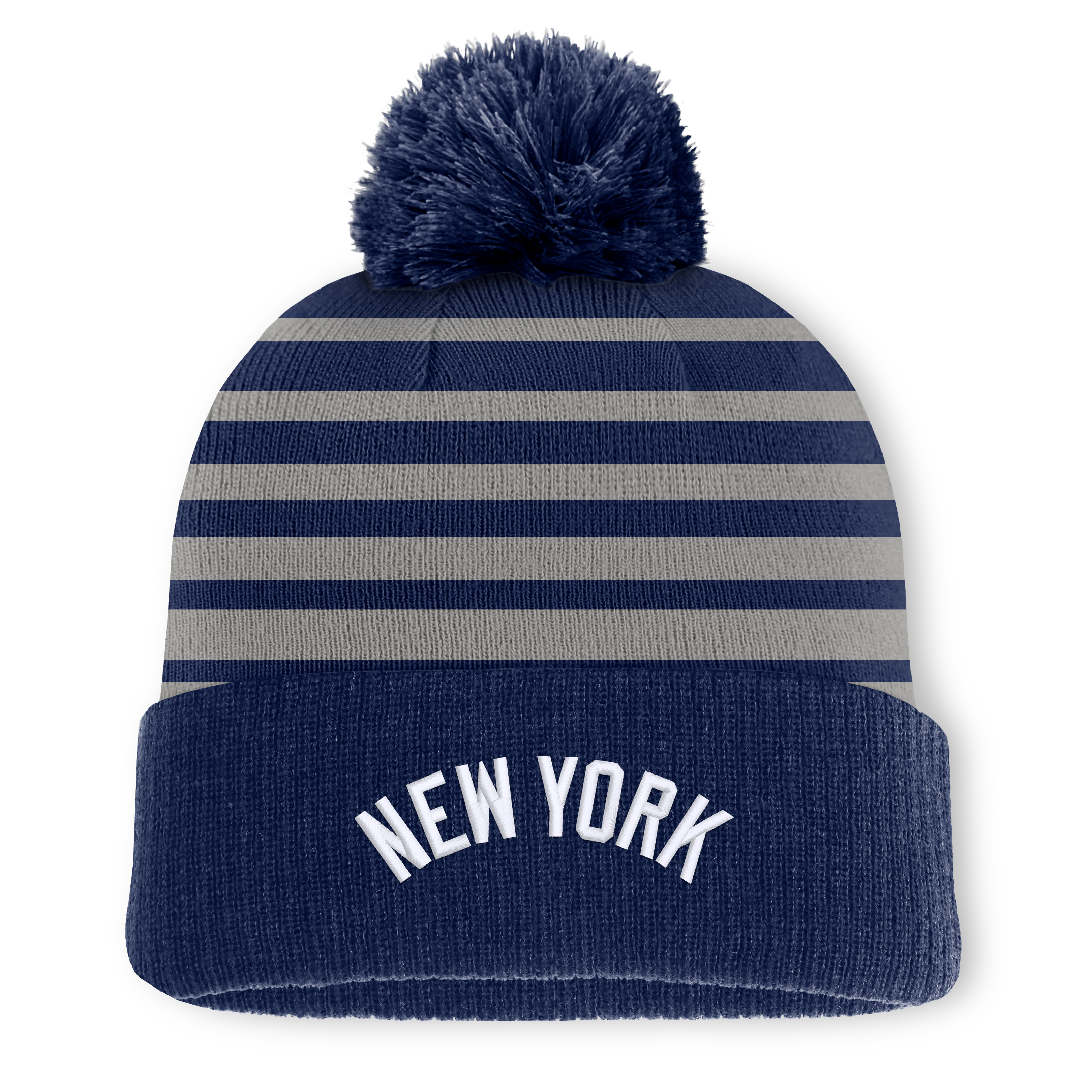 Men's Fanatics Navy New York Yankees Gradual Knit Hat with Pom